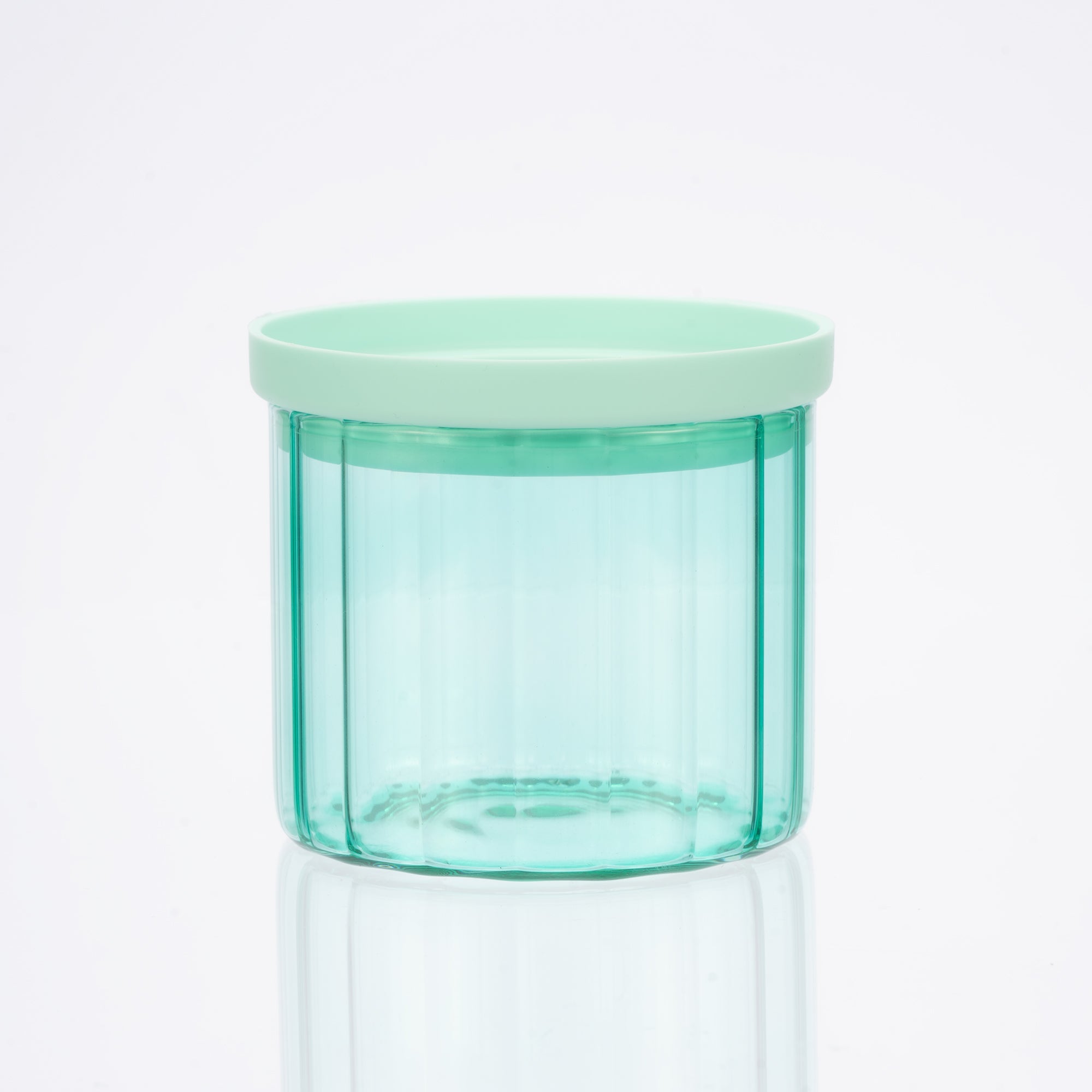 Genicook Glass Canister Set & Glass Lid - Diamond Blue