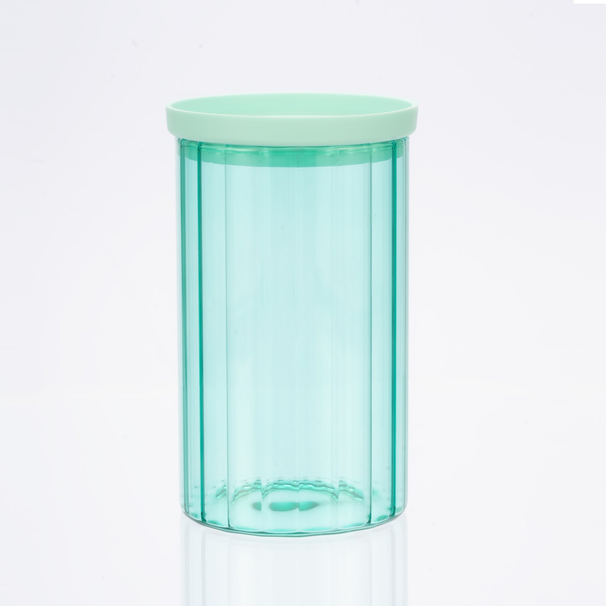 Genicook Glass Canister Set & Glass Lid - Diamond Blue