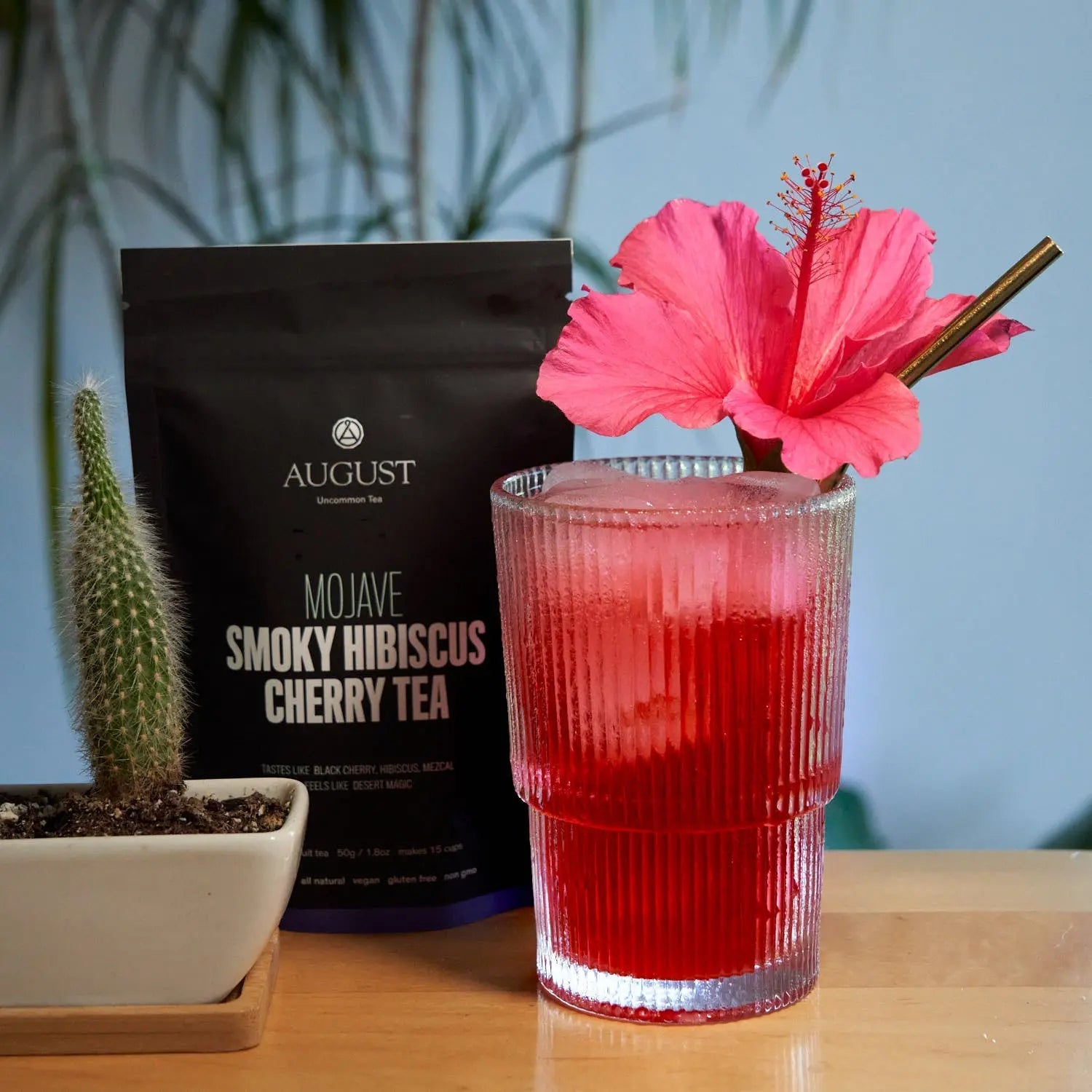 August Uncommon Tea Mojave - Smoky Hibiscus Cherry Tea (Very Low Caffeine)