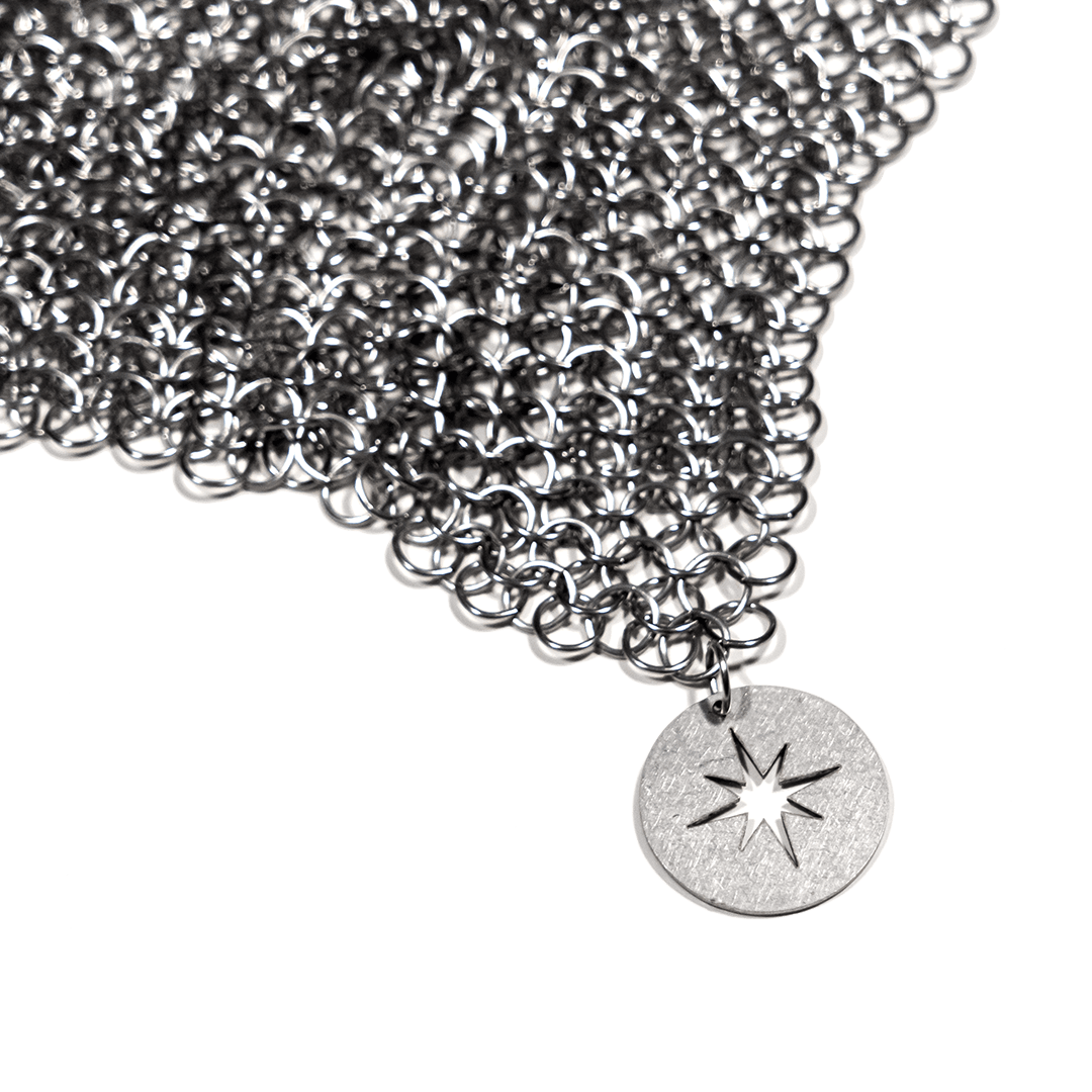 Stargazer Cast Iron Chain Mail Scrubber