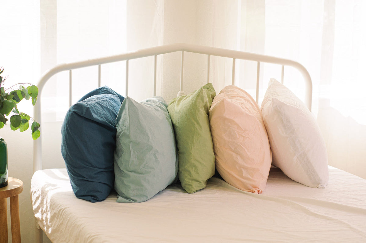 Nest Bedding® Kids Crinkle Percale Organic Cotton Sheet Set + Pillowcases