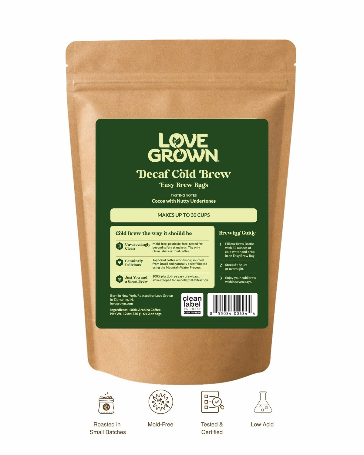Love Grown Cold Brew Easy Brew Bags