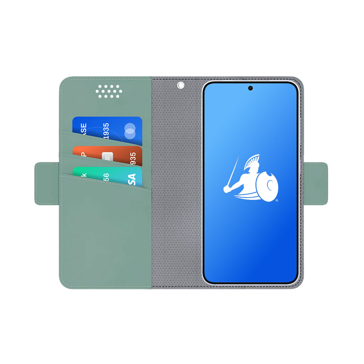 Universal EMF Protection + Radiation Blocking Cell Phone Case - Large  Up  to 3.25" x 6.5" Phones / Sage Green