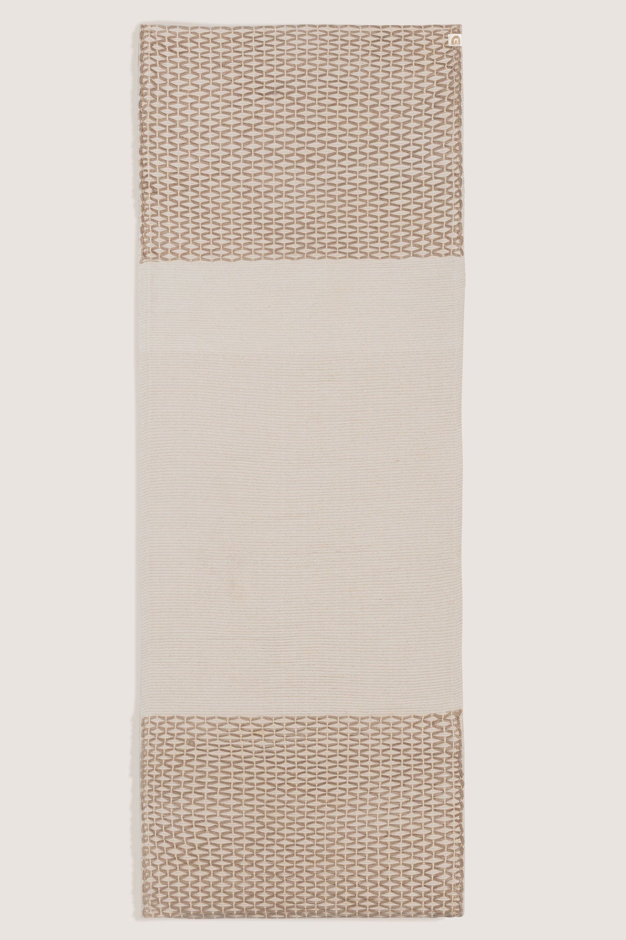 Oko Living Diamond Yoga Mat - Clay & Cream 7mm