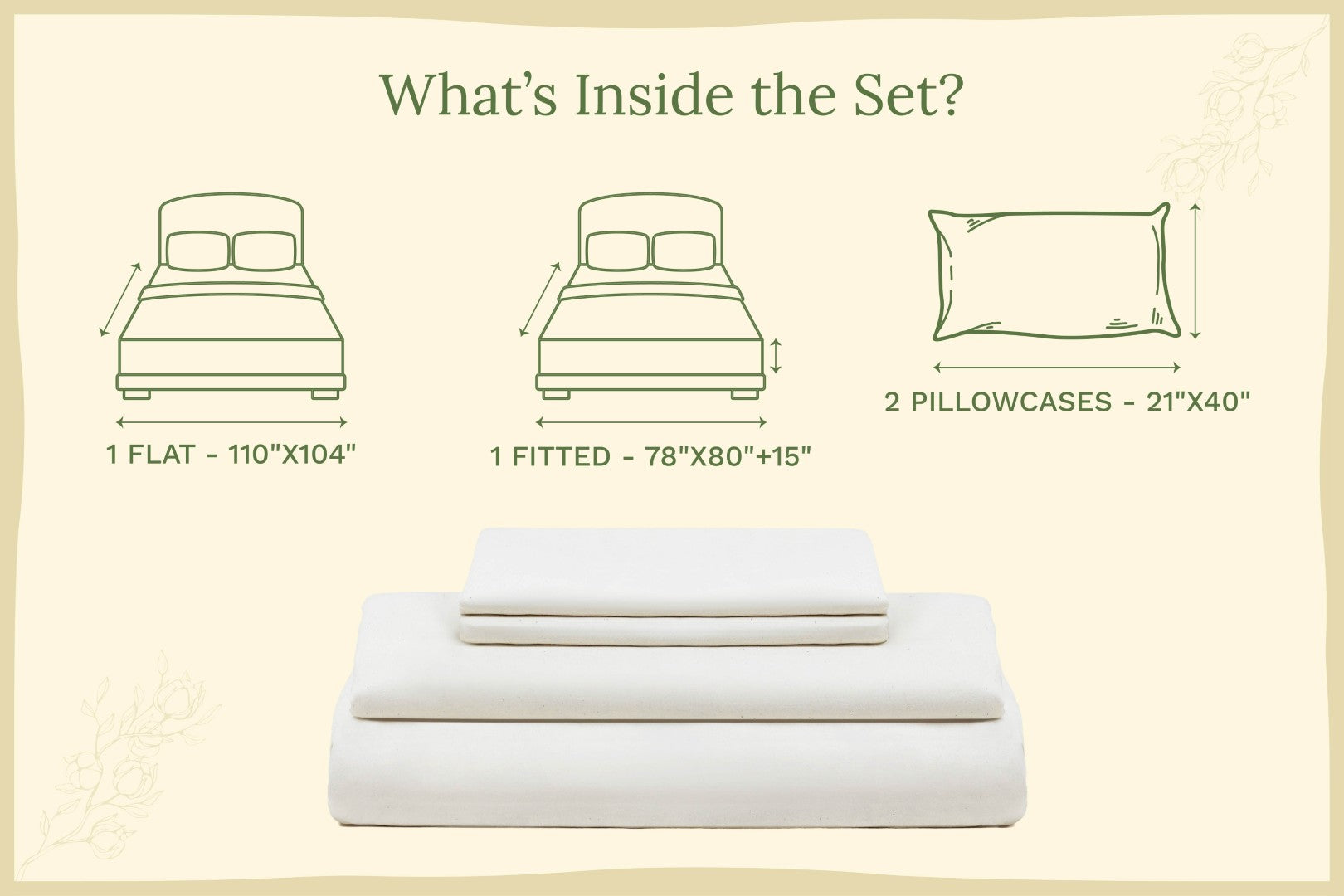 Organic Cotton Mart Organic Sateen Bed Sheets Set
