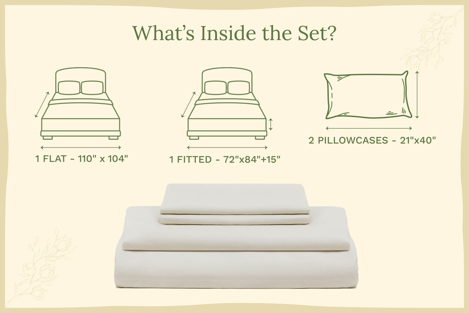 Organic Cotton Mart Organic Sateen Bed Sheets Set