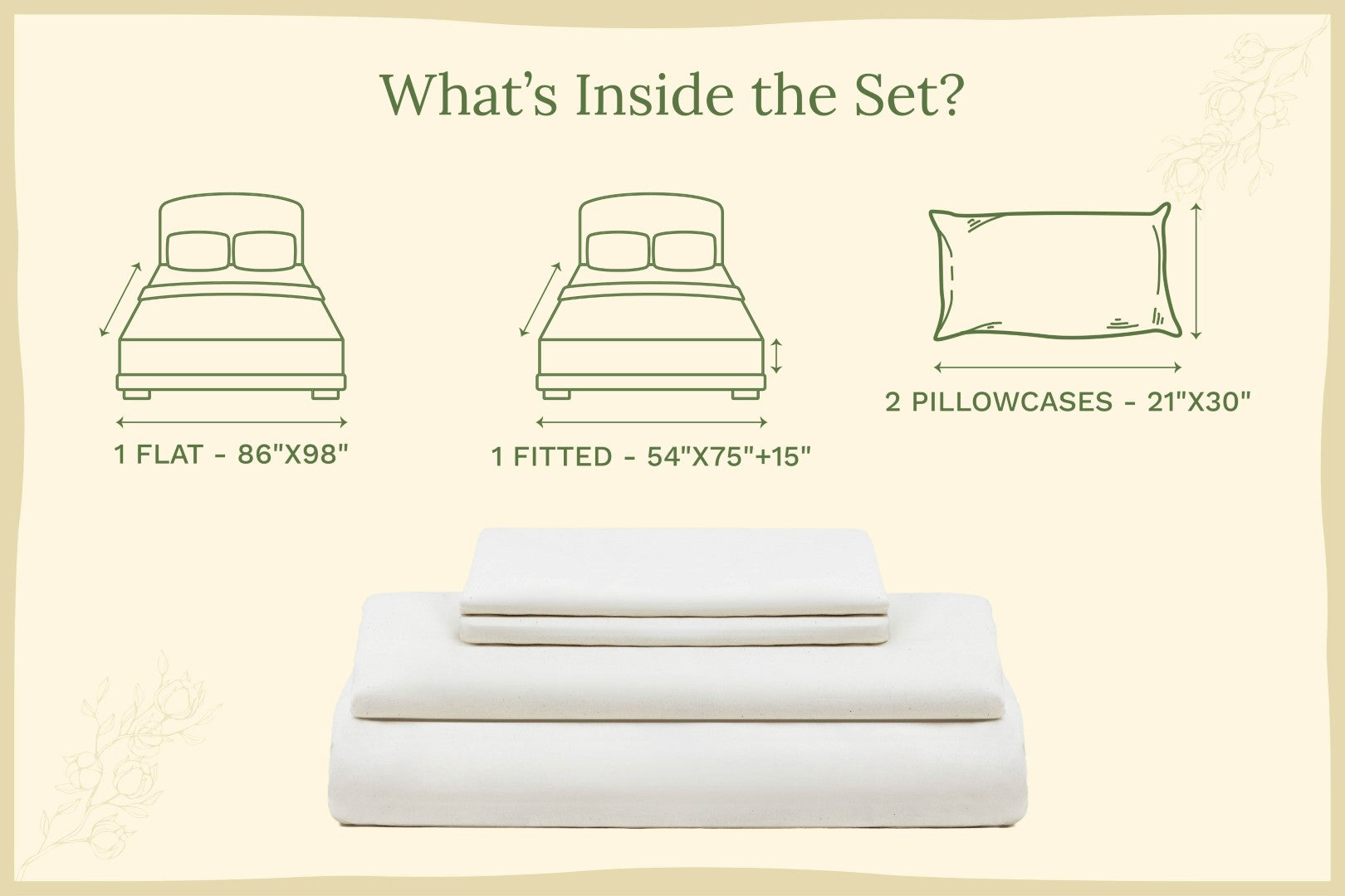 Organic Cotton Mart Organic Sateen Bed Sheets Set