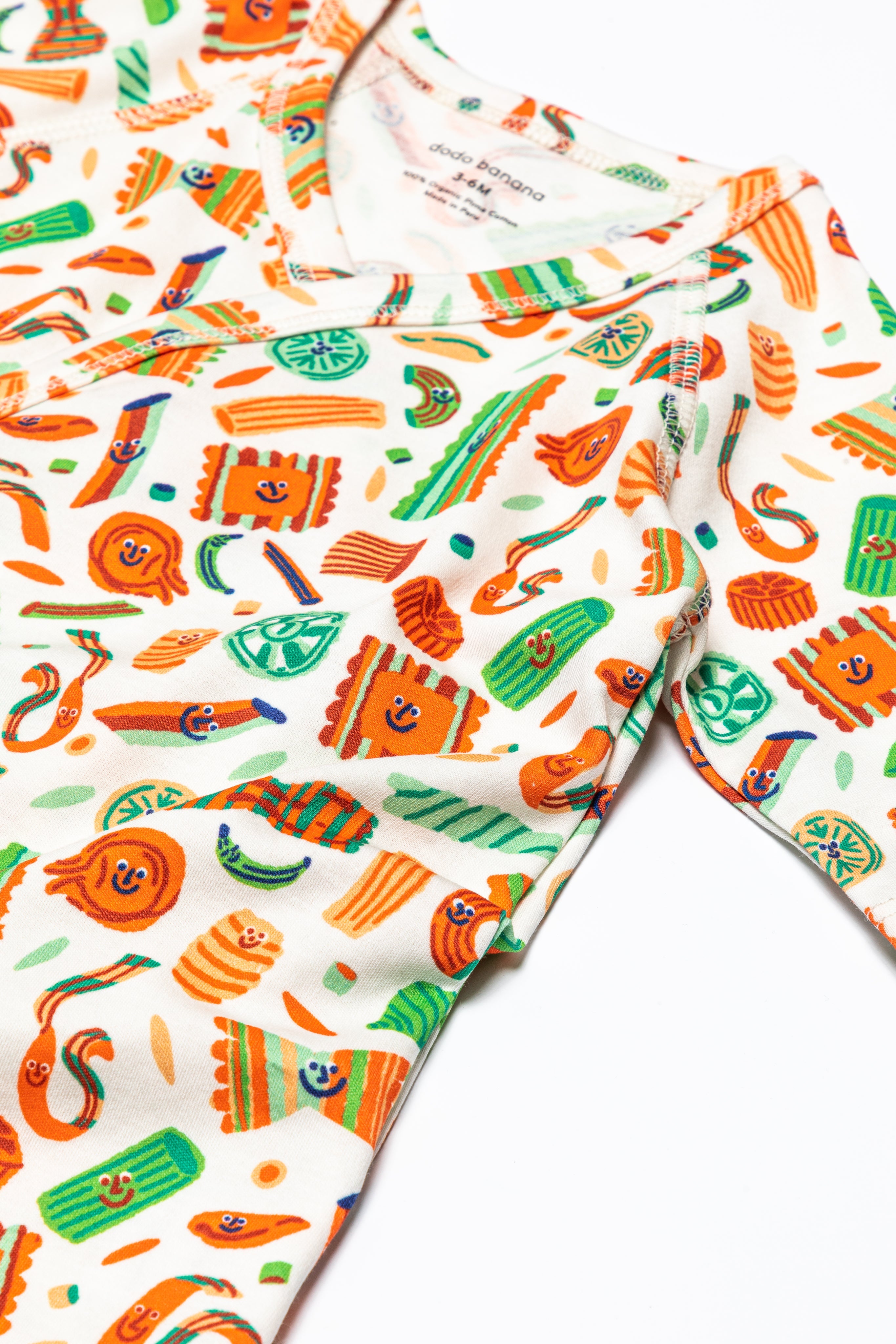 Dodo Banana Pasta Festa Baby Kimono Onesie