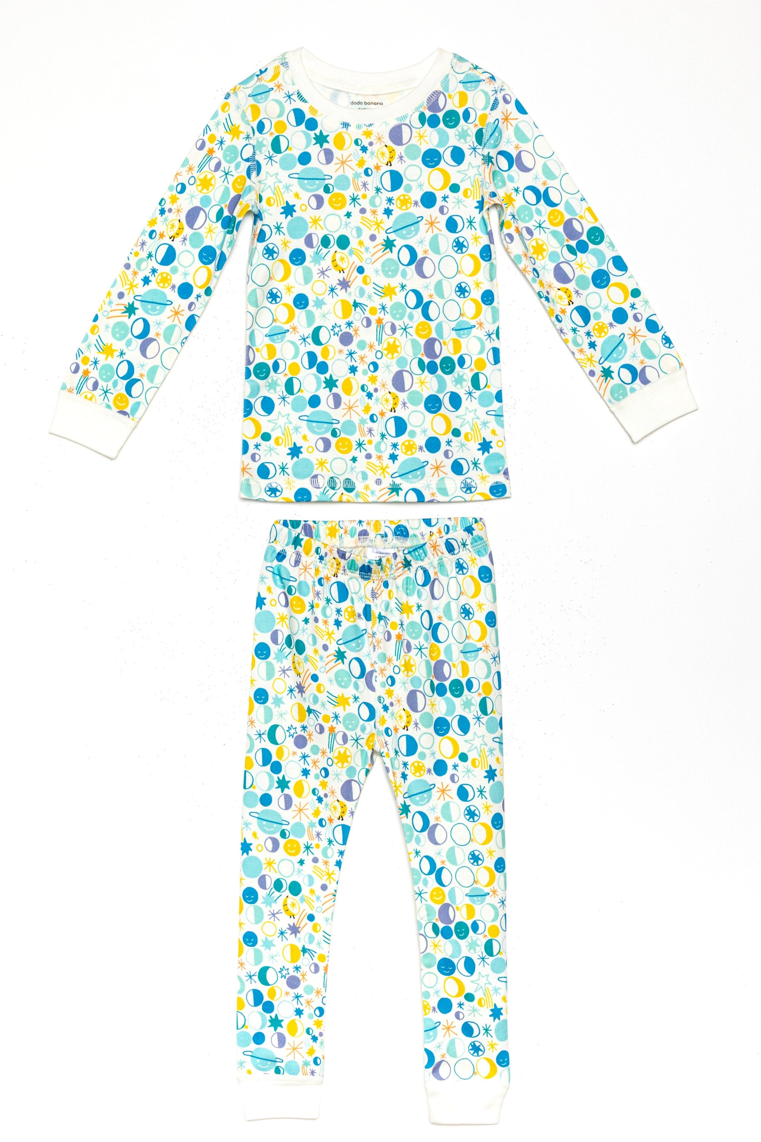 Dodo Banana Many Moons Organic Pima Cotton Pajama Set