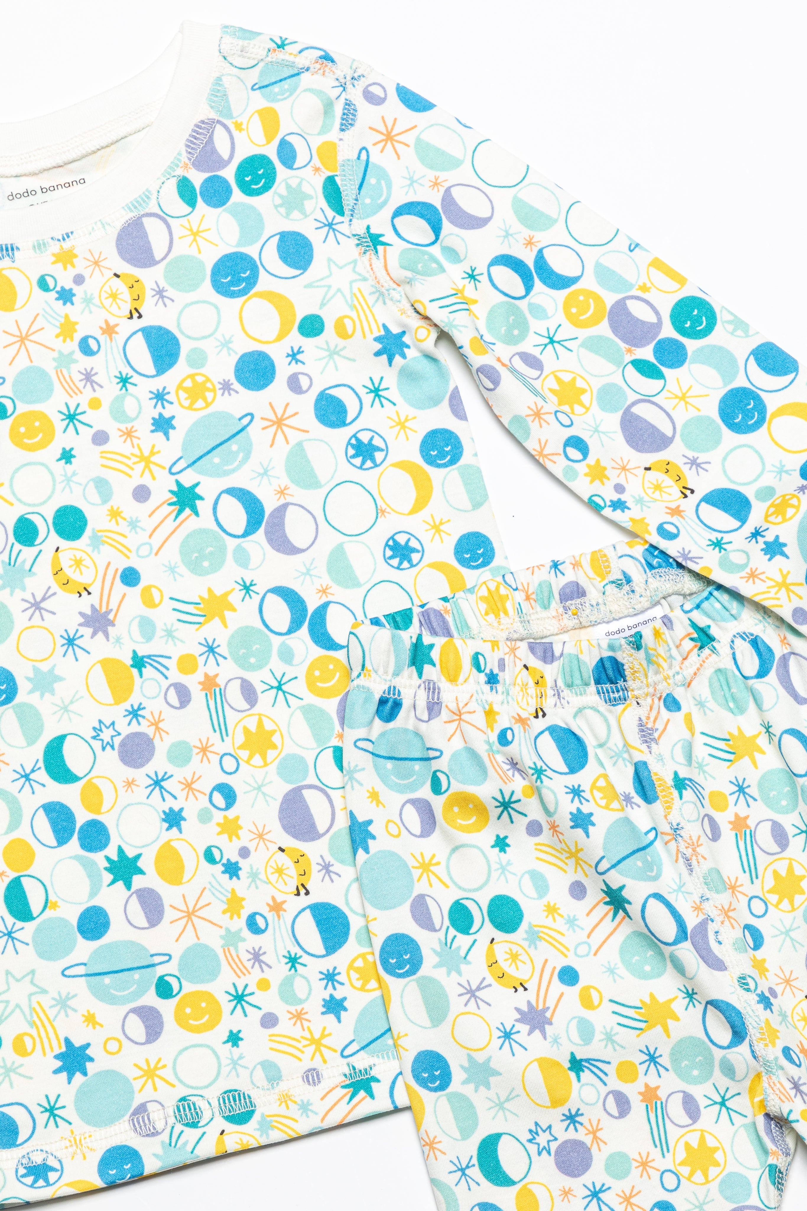 Dodo Banana Many Moons Organic Pima Cotton Pajama Set