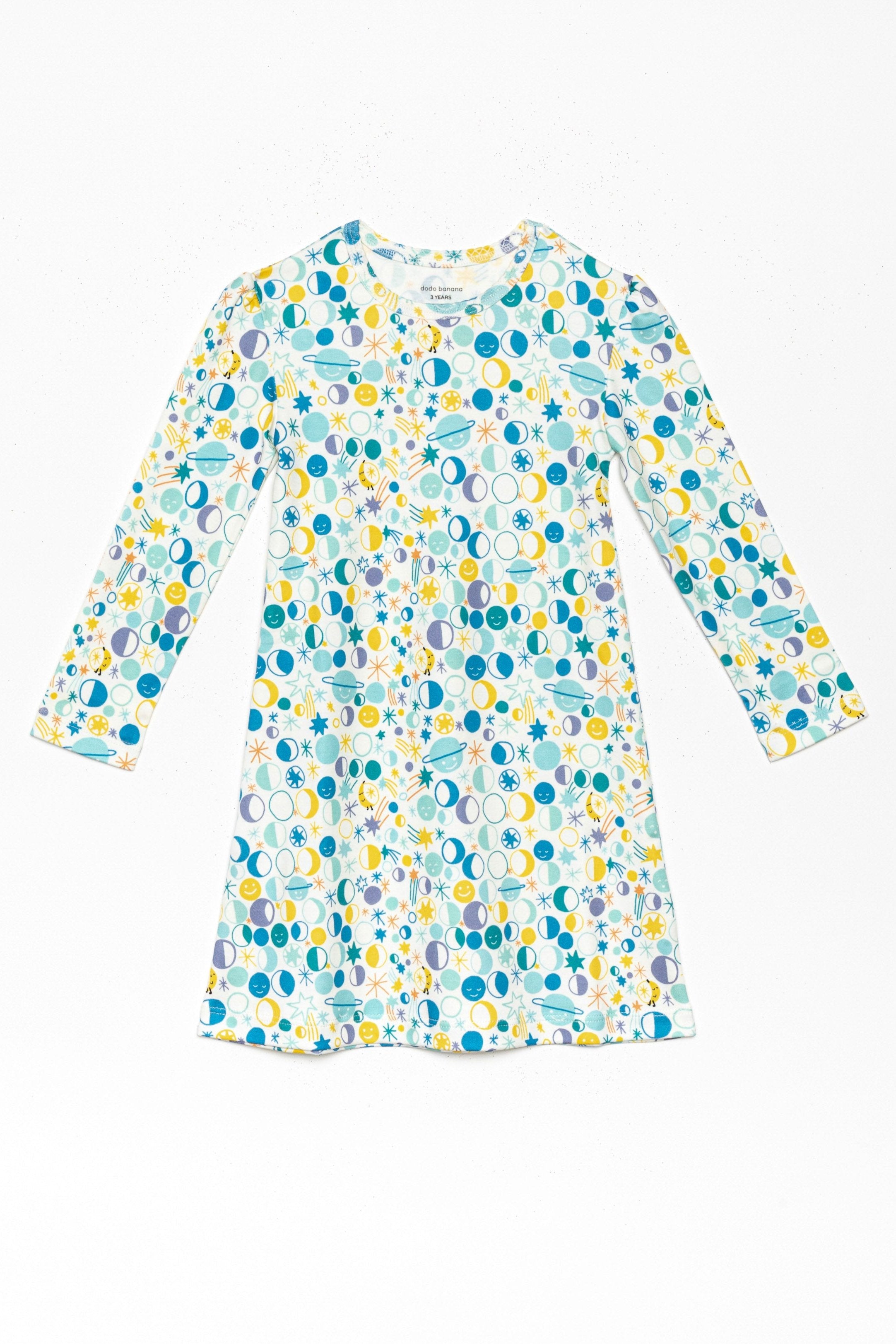 Dodo Banana Many Moons Organic Pima Cotton Dodo Dress