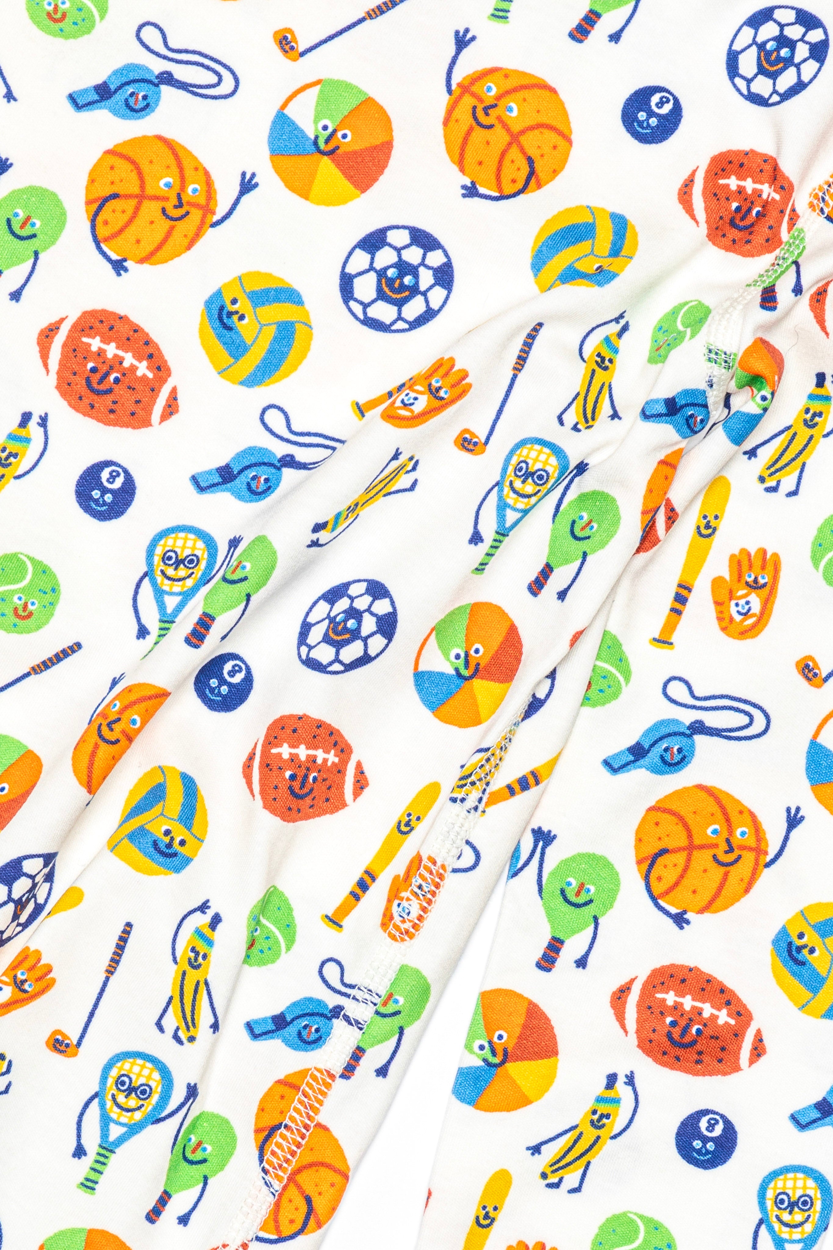 Dodo Banana Play Ball Organic Pima Cotton Pajama Set