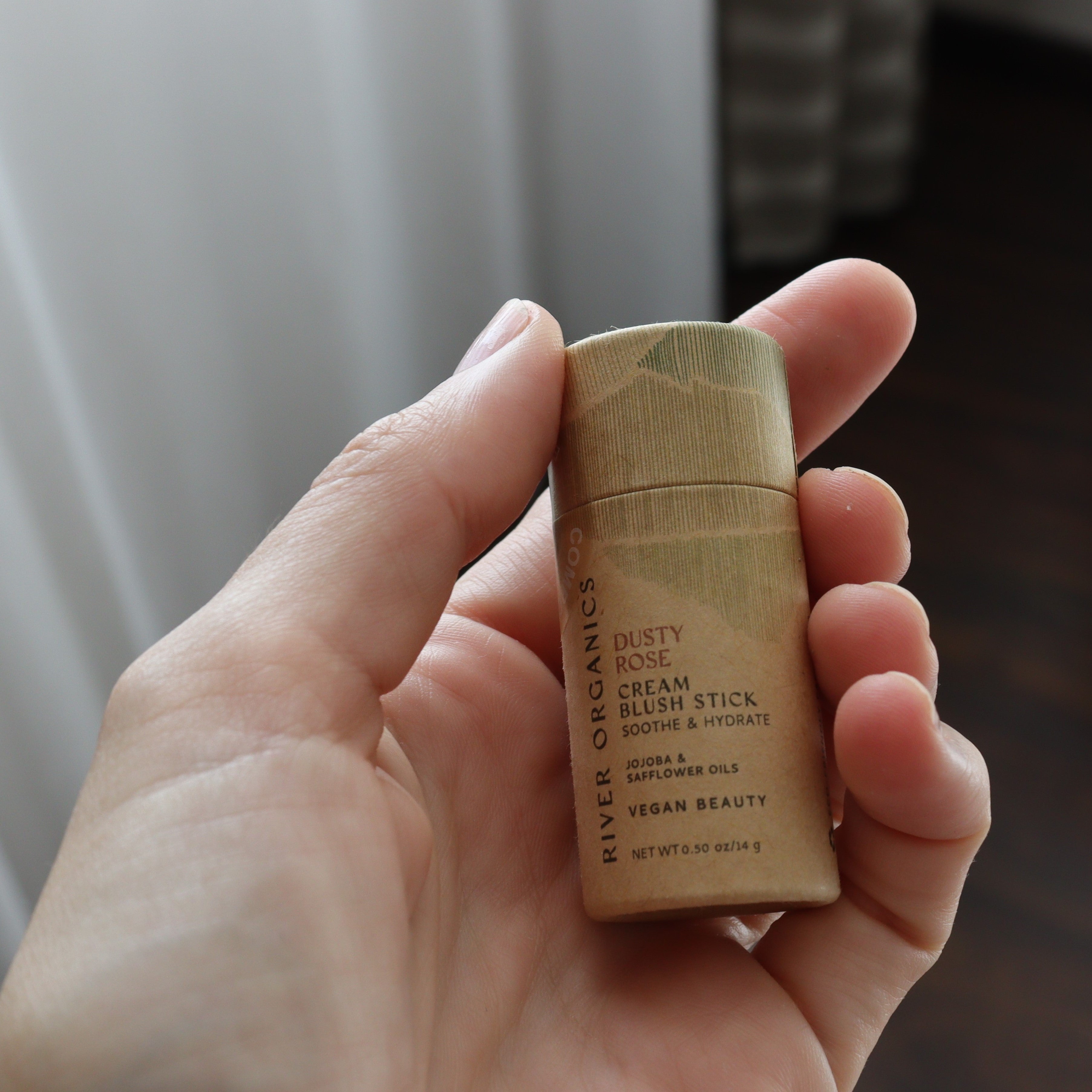 River Organics Creamy Vegan Blush Stick - Dusty Rose