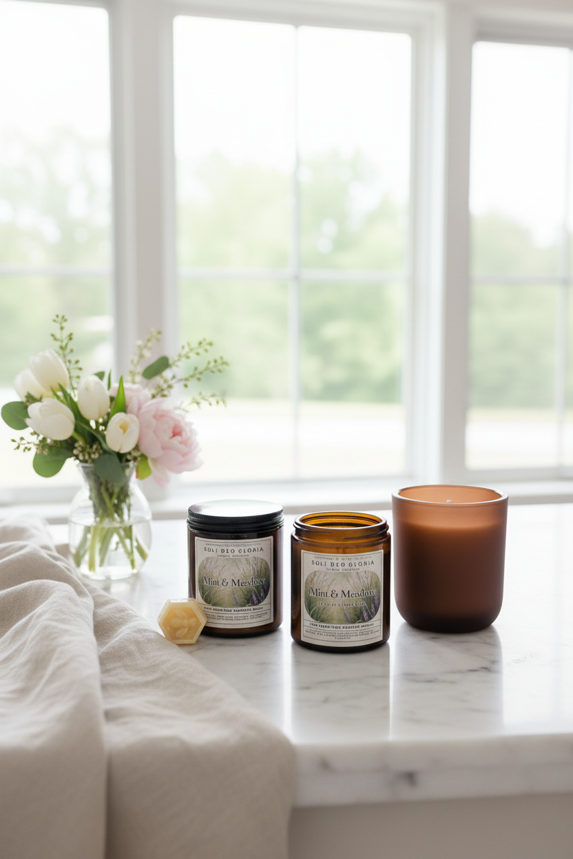 Soli Deo Gloria Candle Company Beeswax Wax Melts | Natural Essential Oil Wax Melts