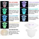 Color-changing LED night light with text on a white background
