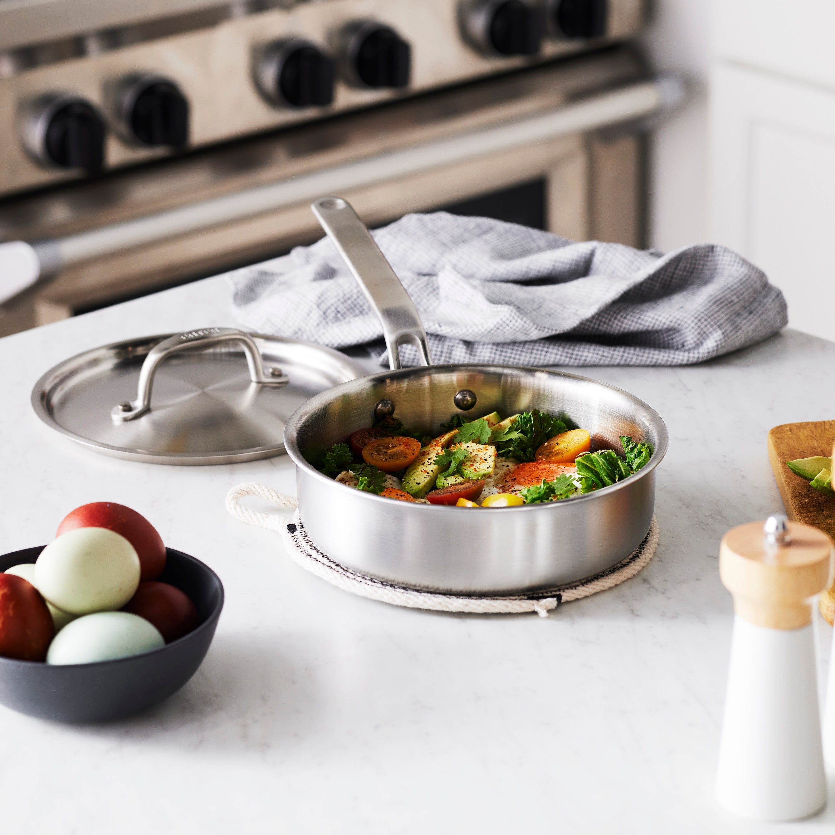 Heritage Steel Eater Series 1.5 Quart Mini Sauté with Lid