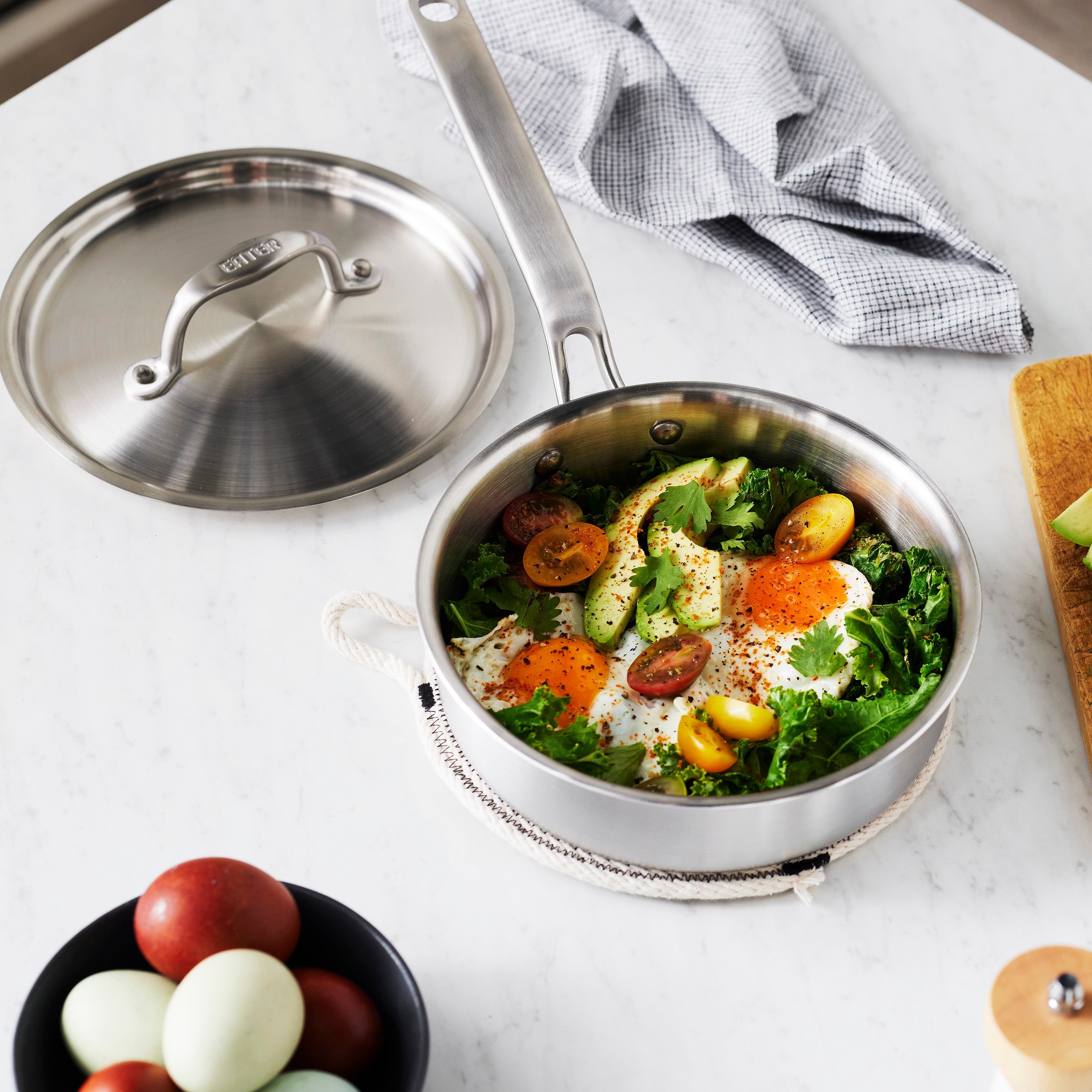 Heritage Steel Eater Series 1.5 Quart Mini Sauté with Lid