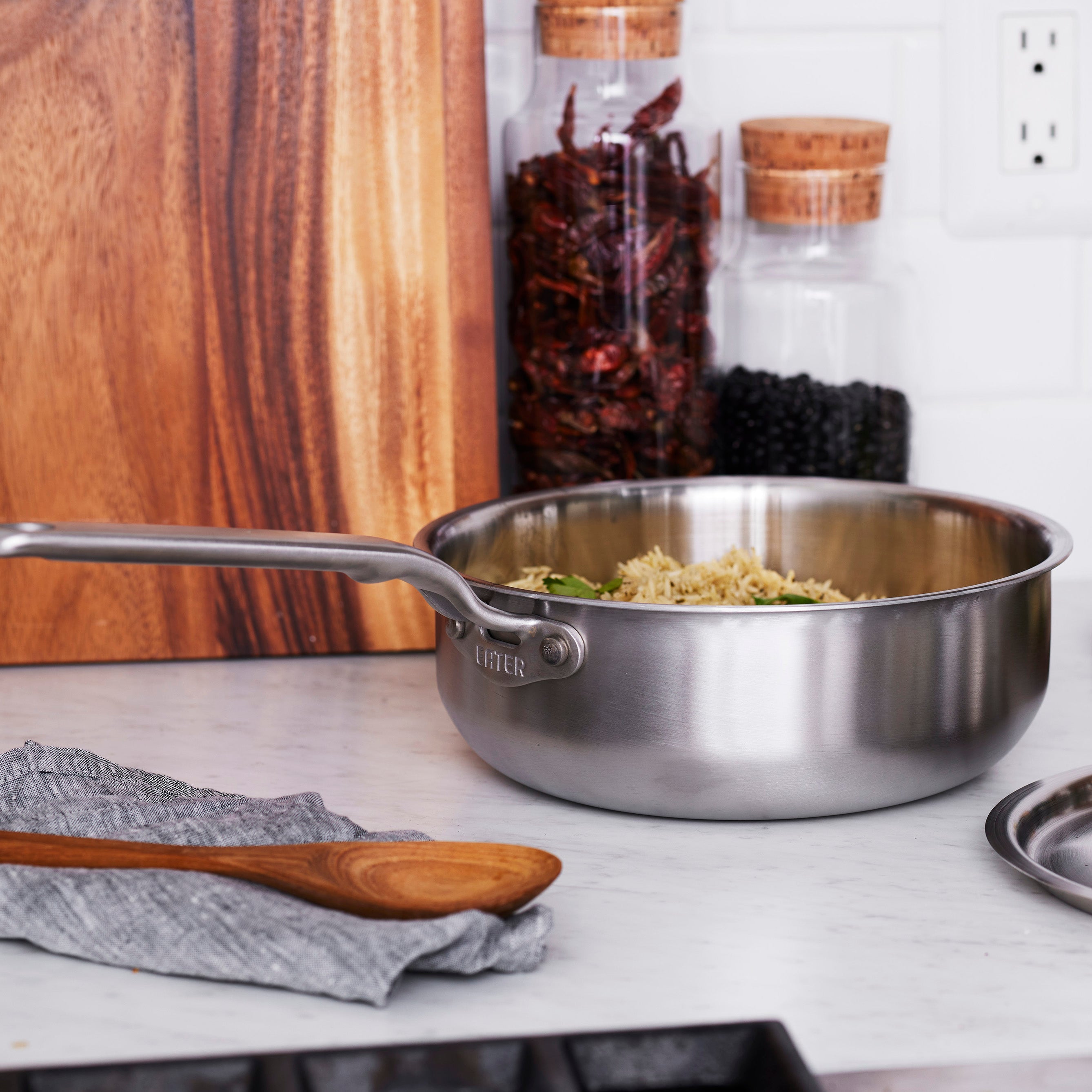 Heritage Steel Eater Series  3 Quart Saucier with Lid