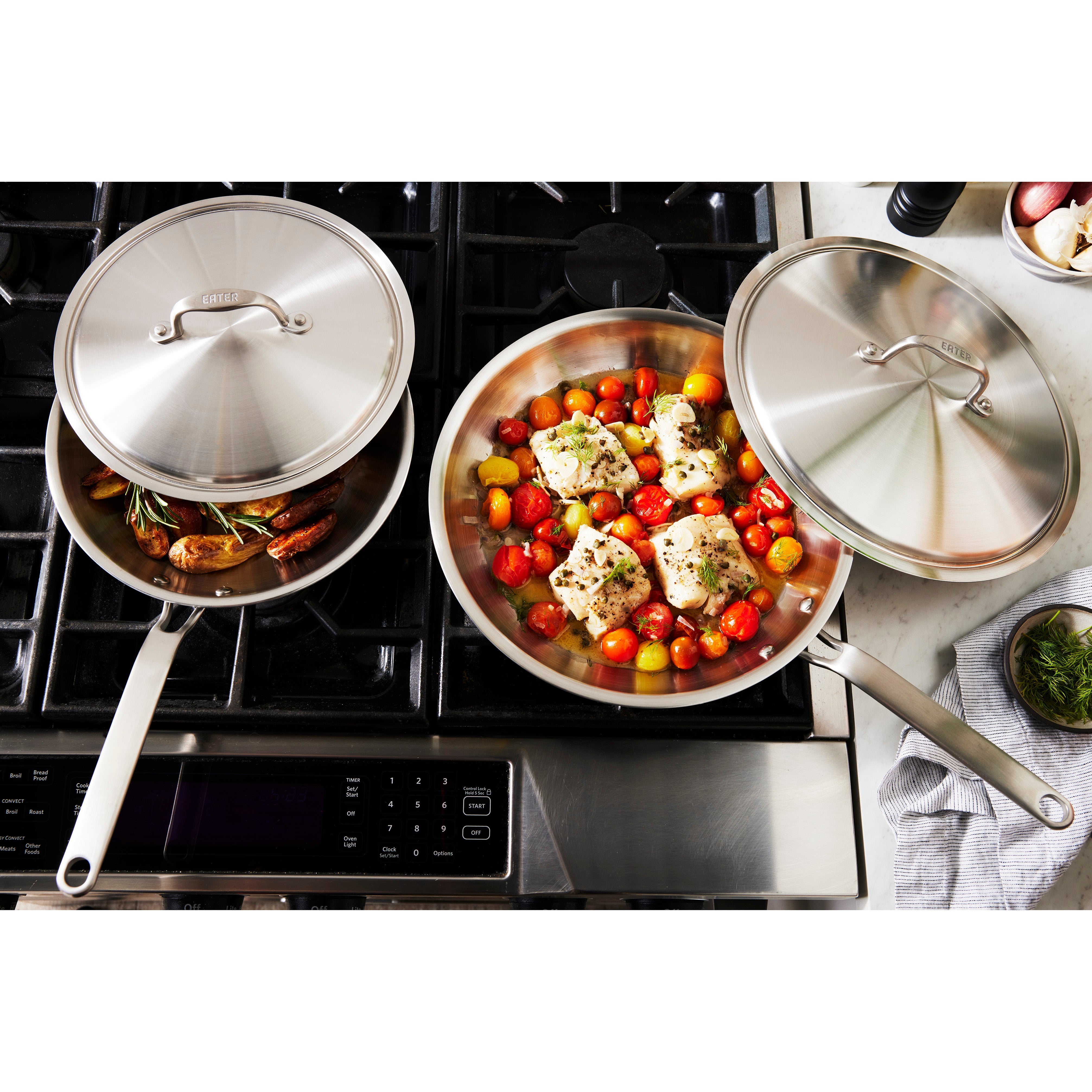 Heritage Steel Eater Series 5 Piece Fry Pan Set