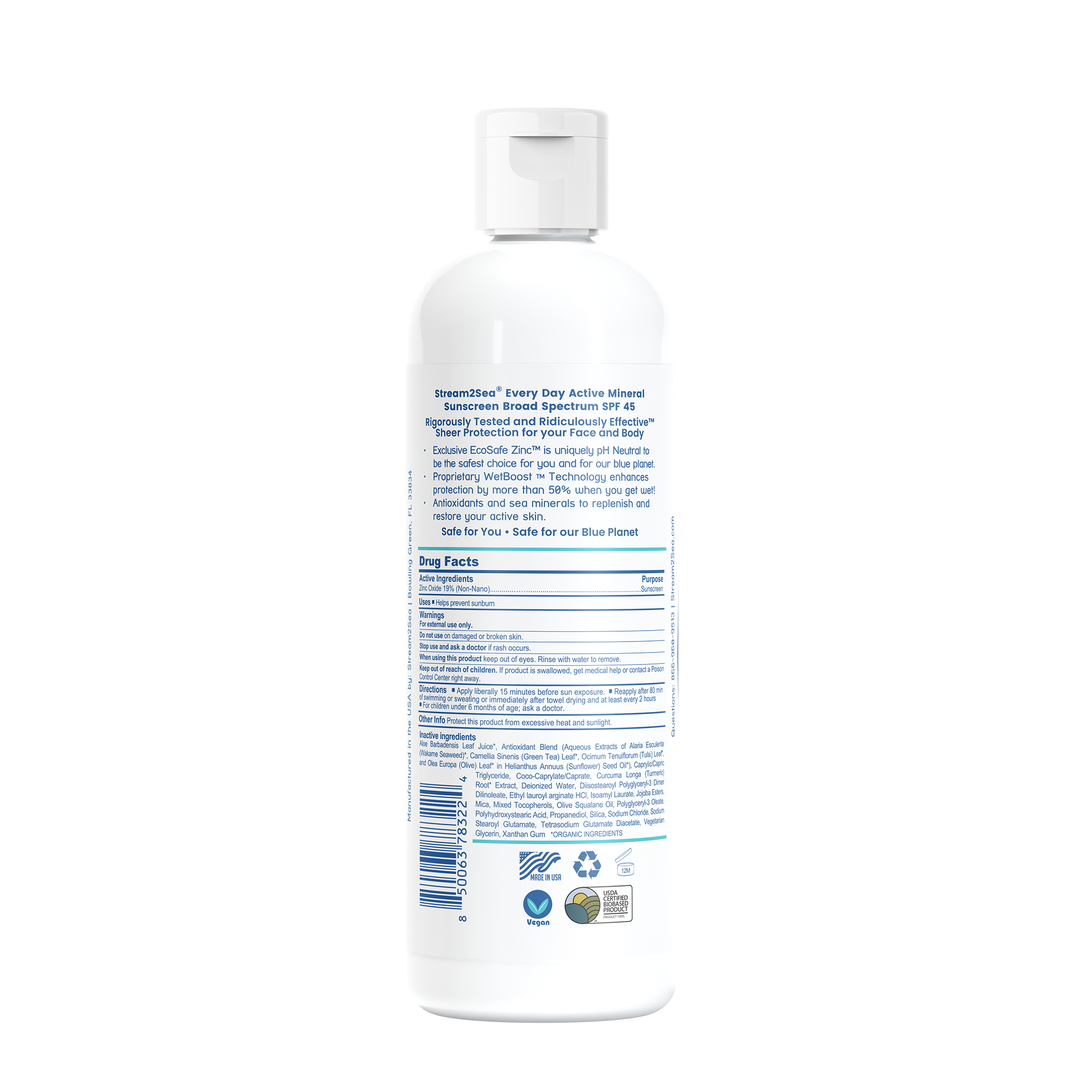 Stream2Sea Every Day Active Mineral Sunscreen 16oz
