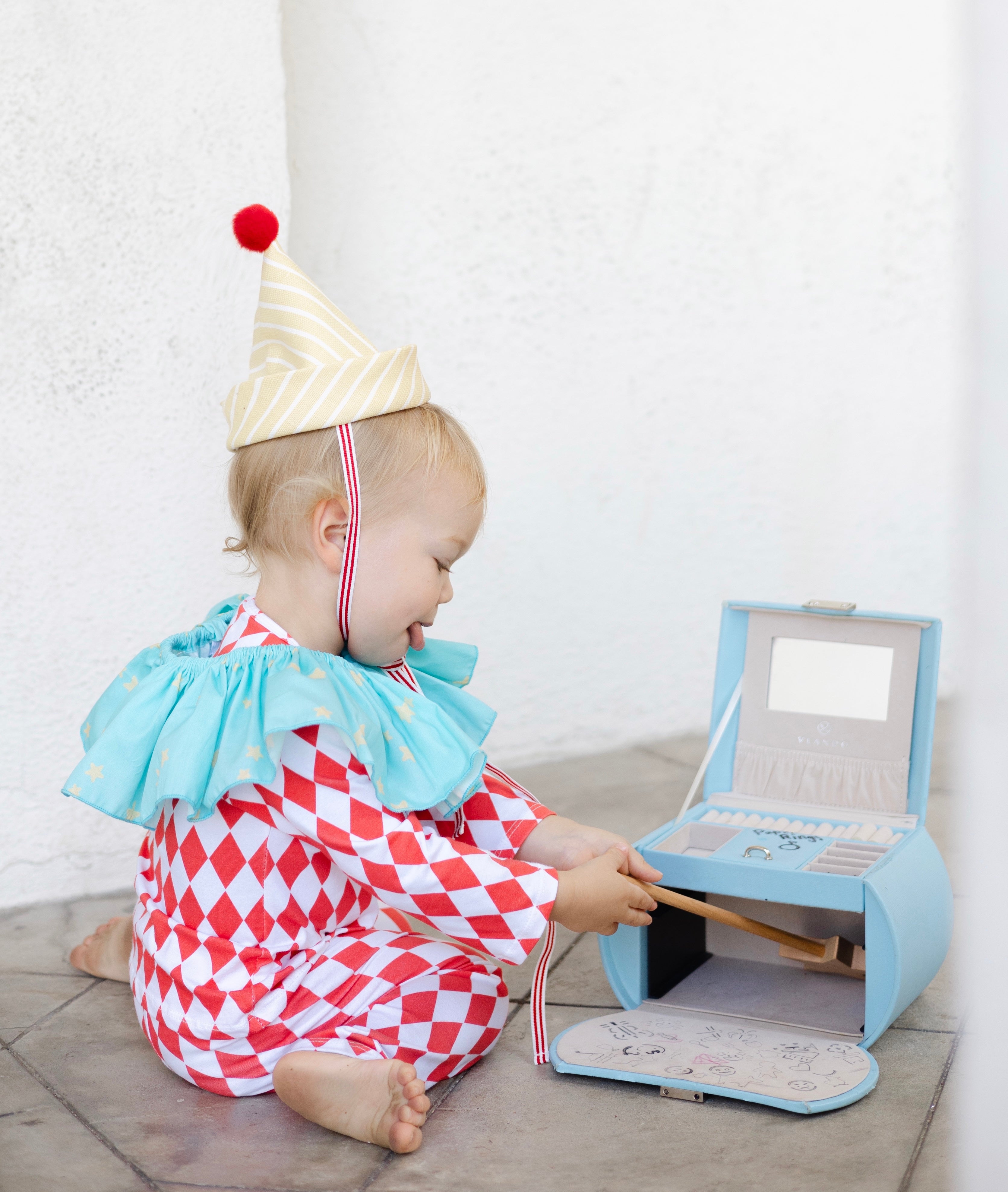 Band of the Wild Harlequin Clown Costume