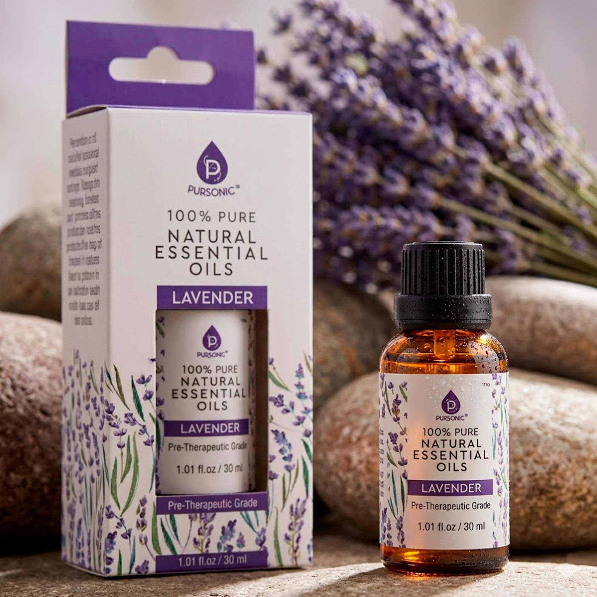 Pursonic 100% Pure & Natural Lavender Essential Oils