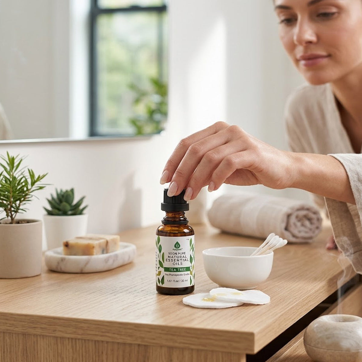 Pursonic 100% Pure & Natural Tea Tree Essential Oils