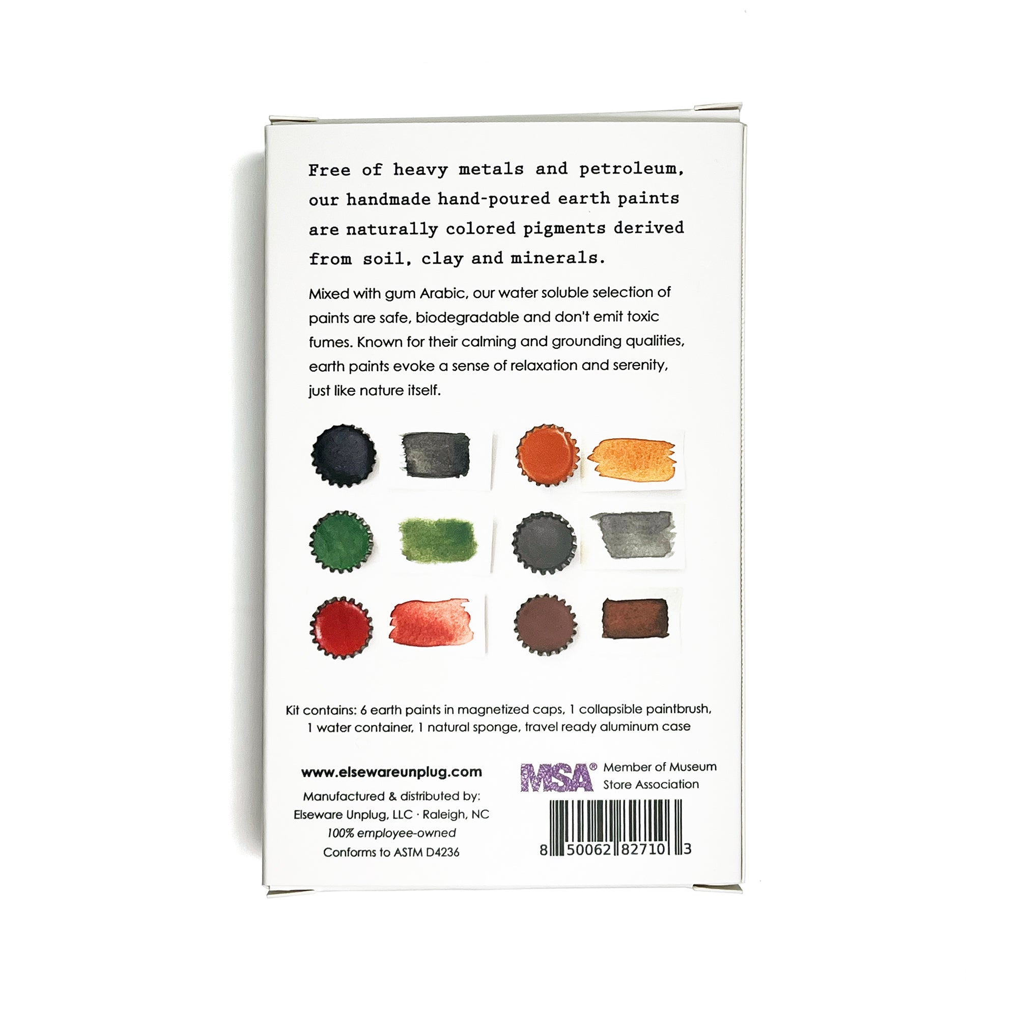 Elseware Unplug Handmade Watercolor Set – Earth Paints