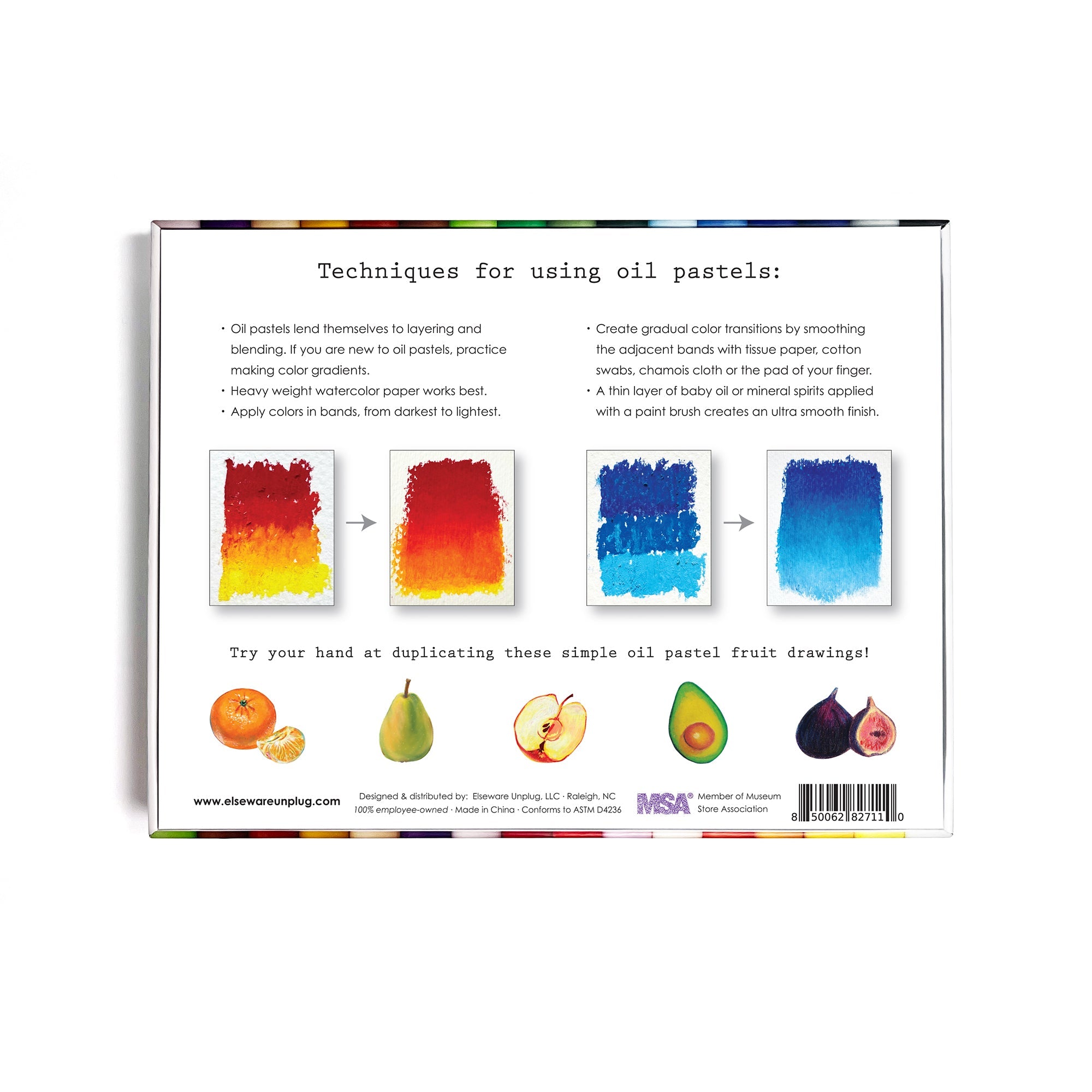 Elseware Unplug Oil Pastel & Watercolor Art Set