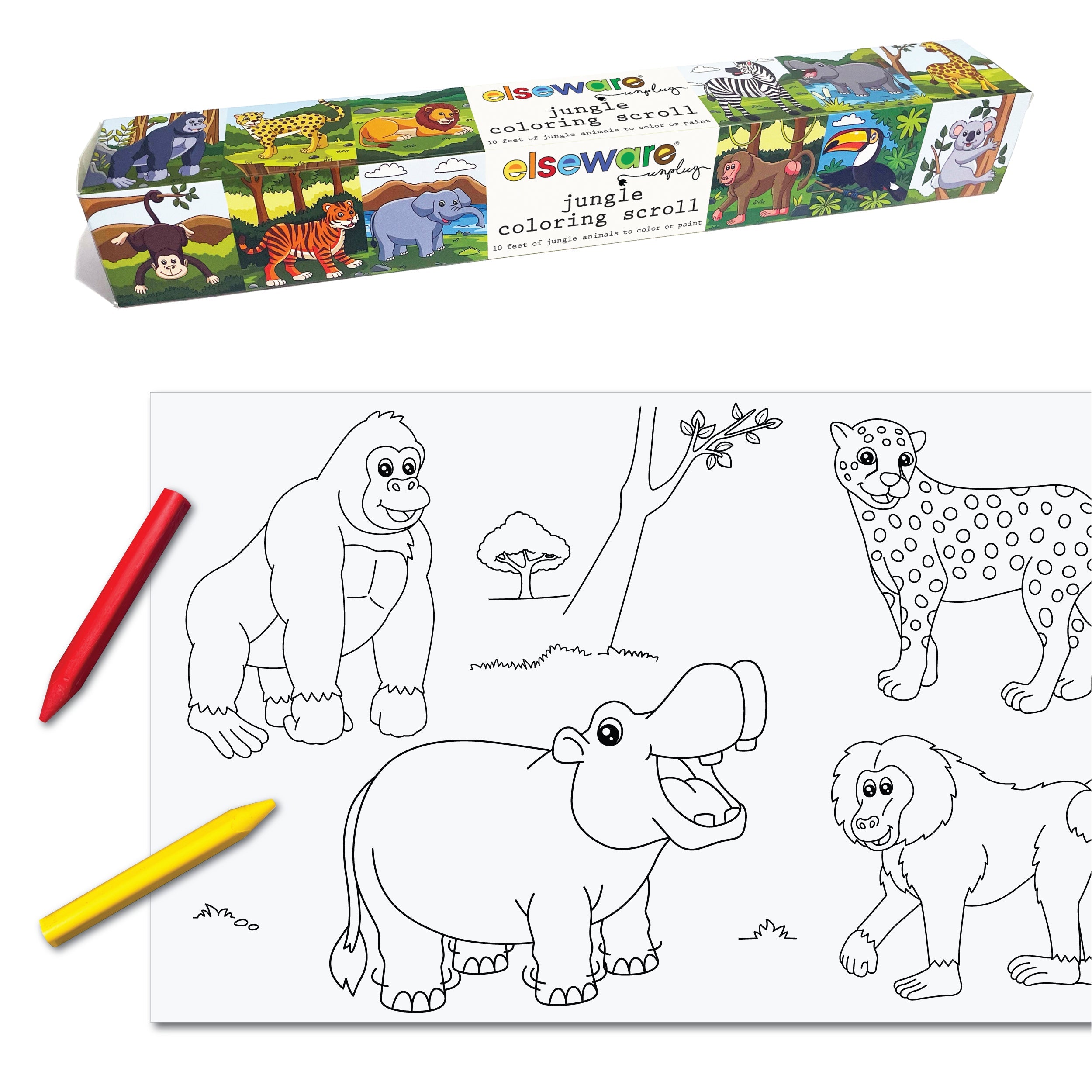 Elseware Unplug Creative Coloring Bundle for Kids | Art Supplies for Screen-Free Fun