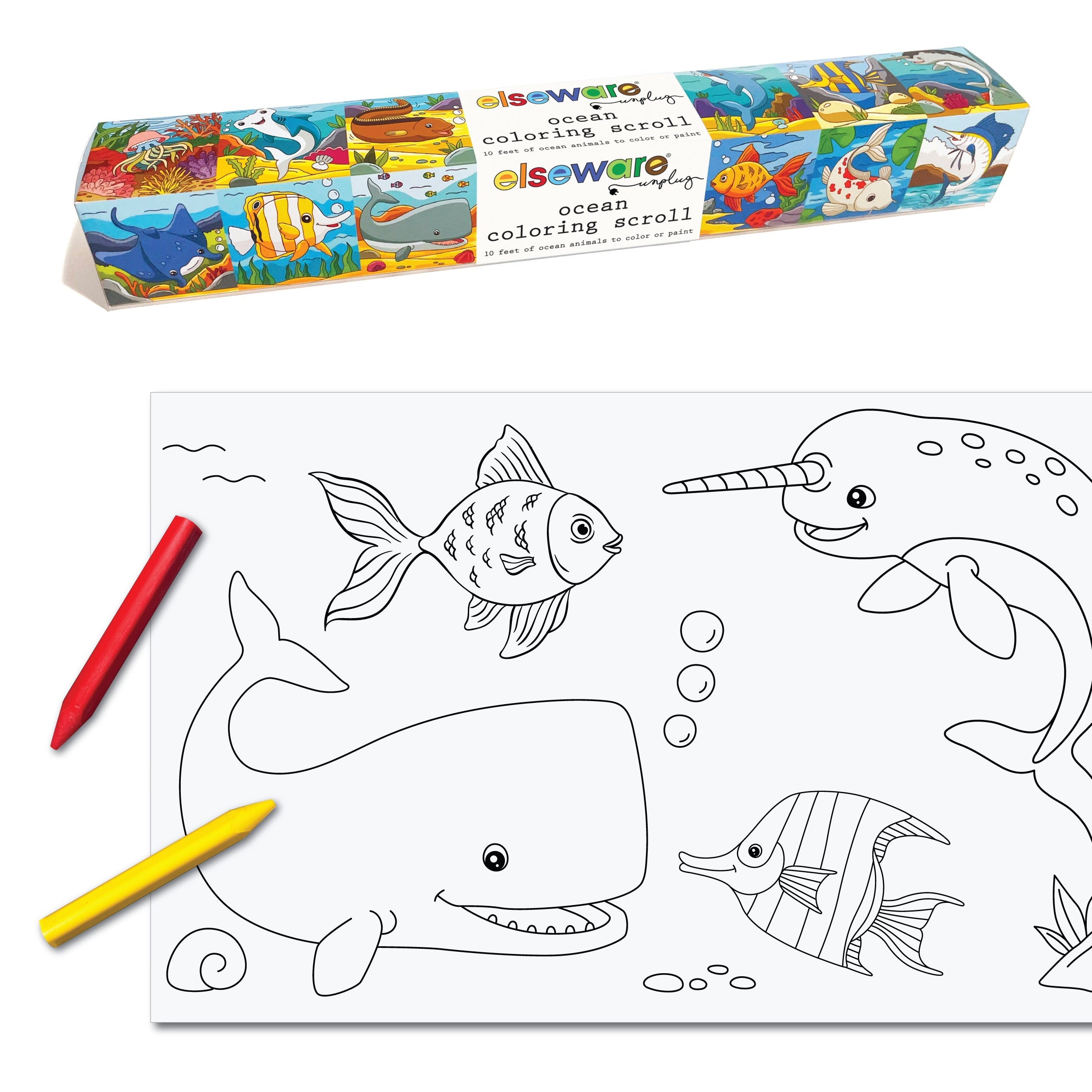 Elseware Unplug Creative Coloring Bundle for Kids | Art Supplies for Screen-Free Fun