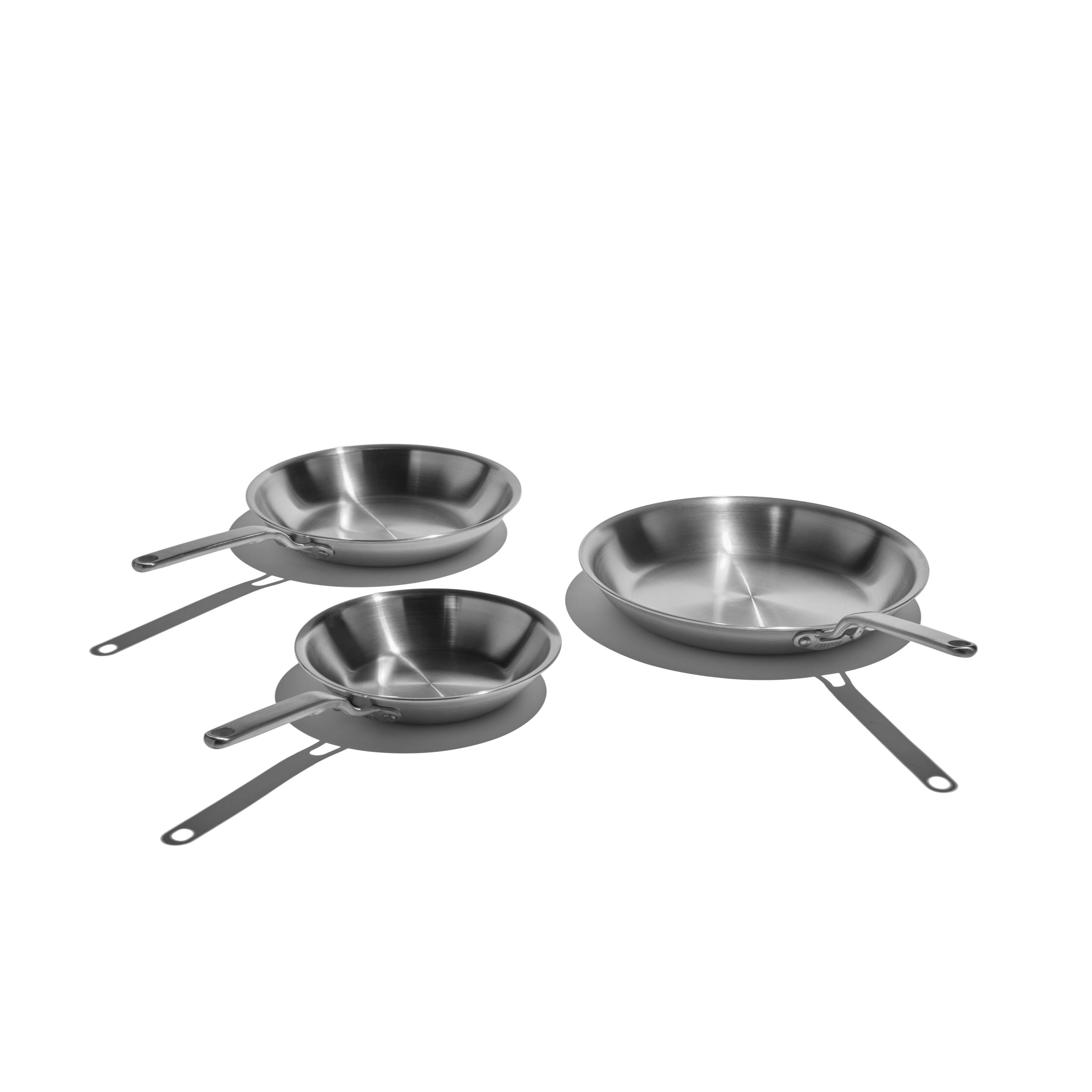 Heritage Steel Eater Series 3 Piece Fry Pan Set