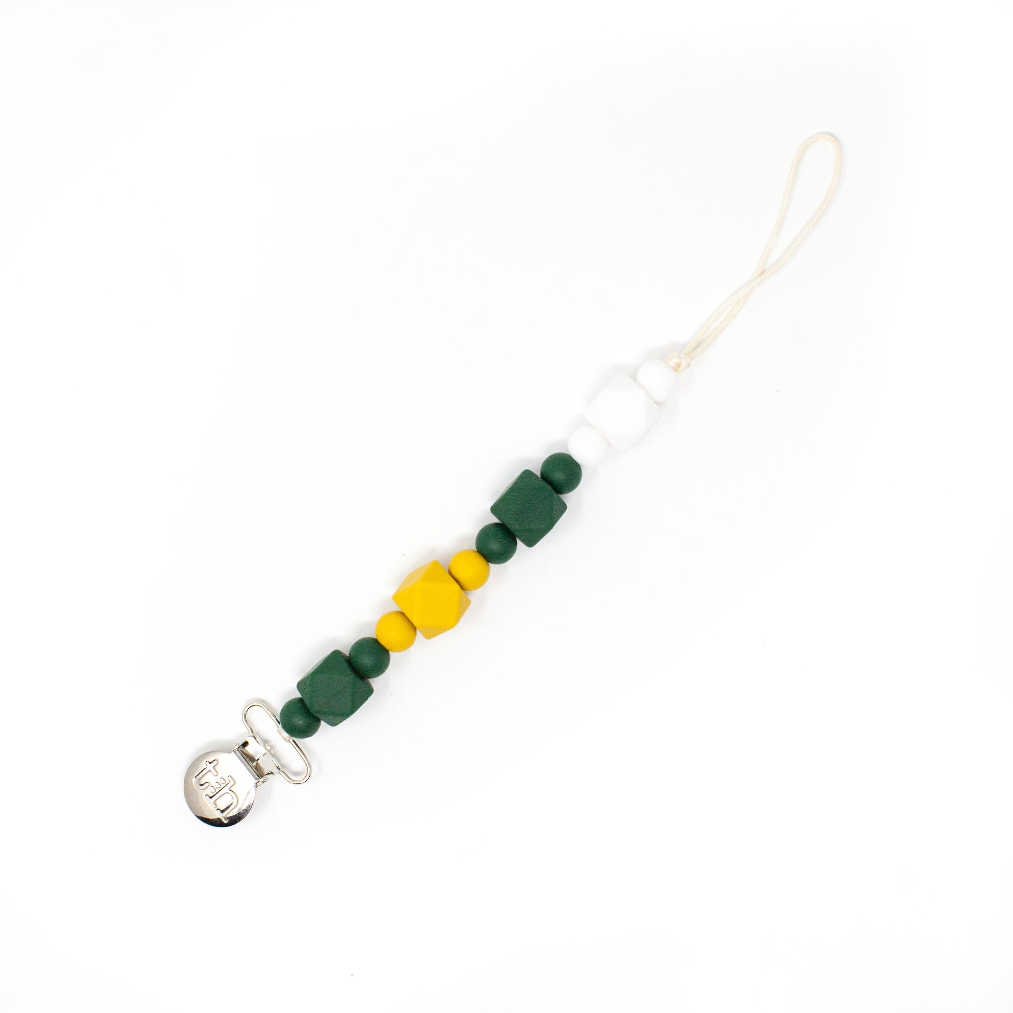 Three Hearts Grande Jewel Pacifier Clip - Food Grade BPA Free Silicone