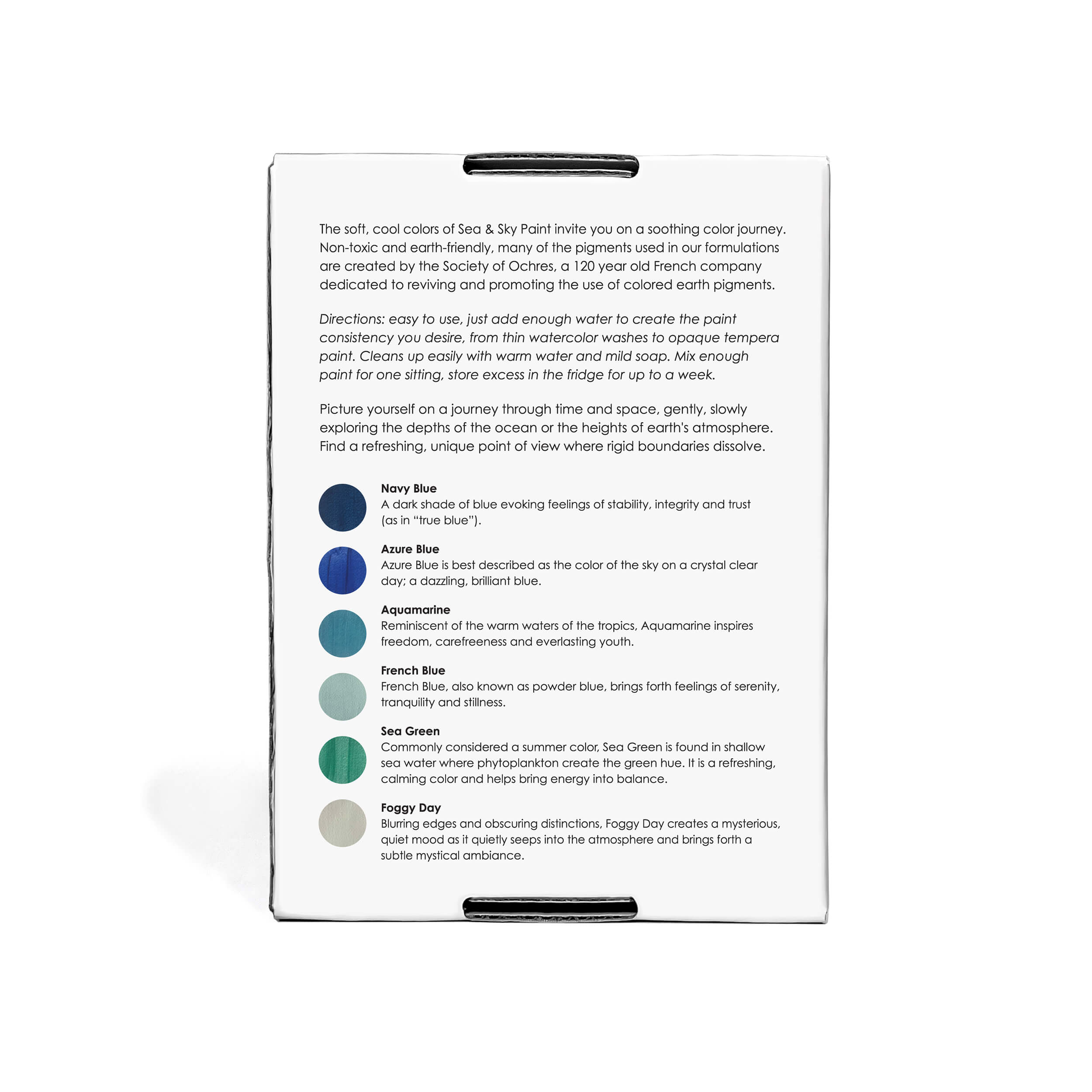 Elseware Unplug Sea & Sky Paint Set – Non-Toxic Earth Pigments (15–17g per Vial)
