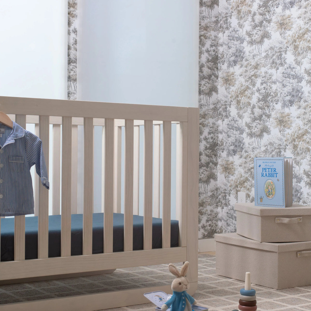 Ettitude Linen+ Bamboo Crib & Toddler Fitted Sheet