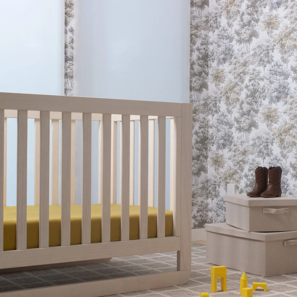 Ettitude Linen+ Bamboo Crib & Toddler Fitted Sheet