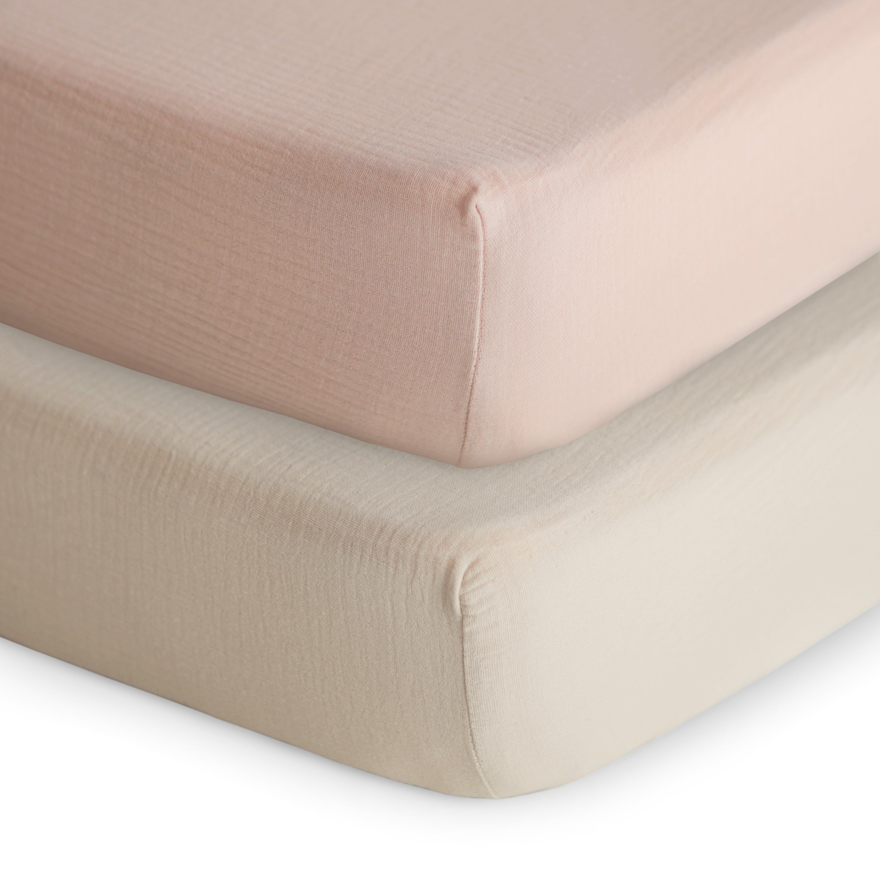 Mushie Extra Soft Muslin Crib Sheet - 2 Pack