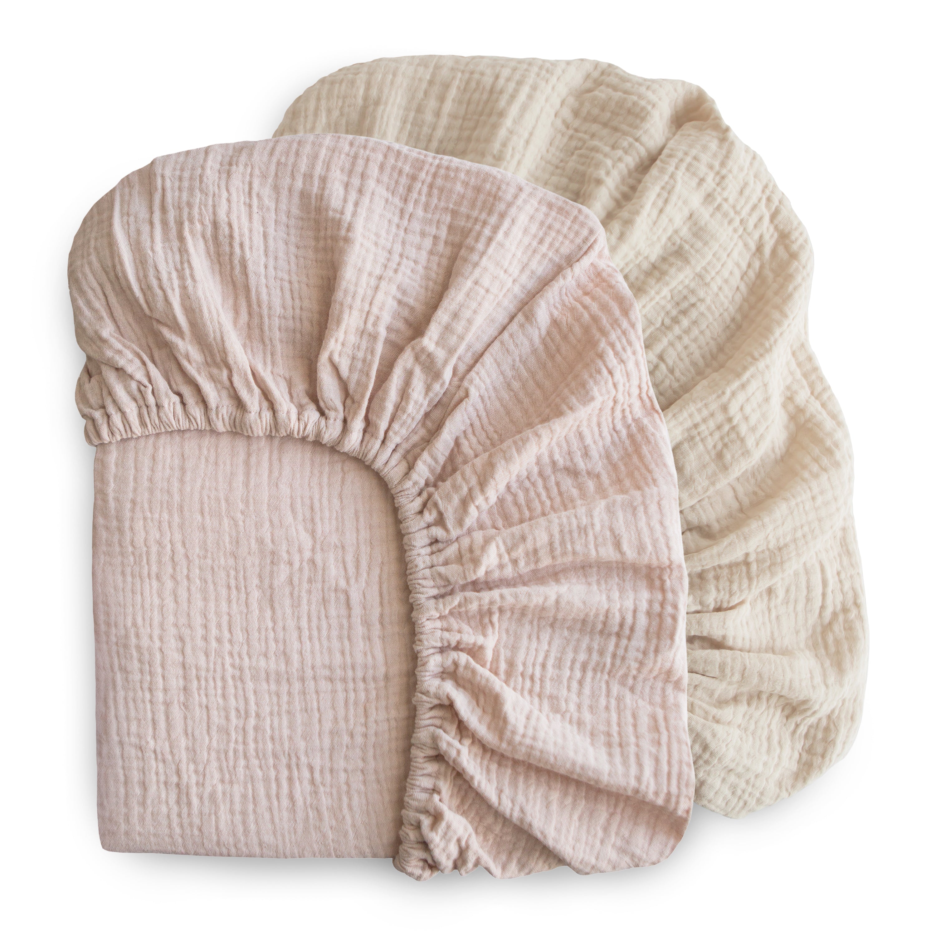 Mushie Extra Soft Muslin Crib Sheet - 2 Pack