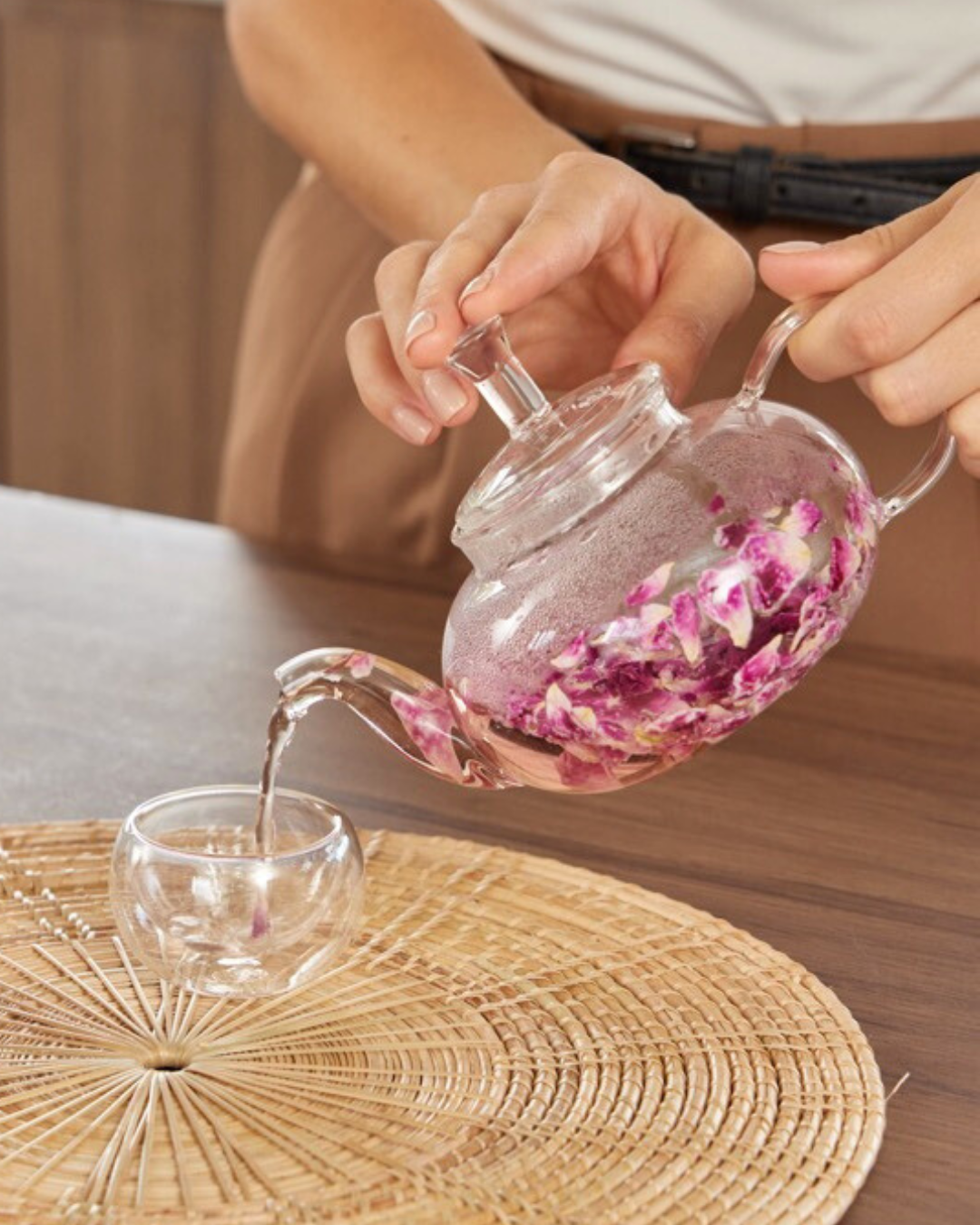 Mala Tara Red Damask Rose Whole Flower Tea Pouch **SOLD OUT**