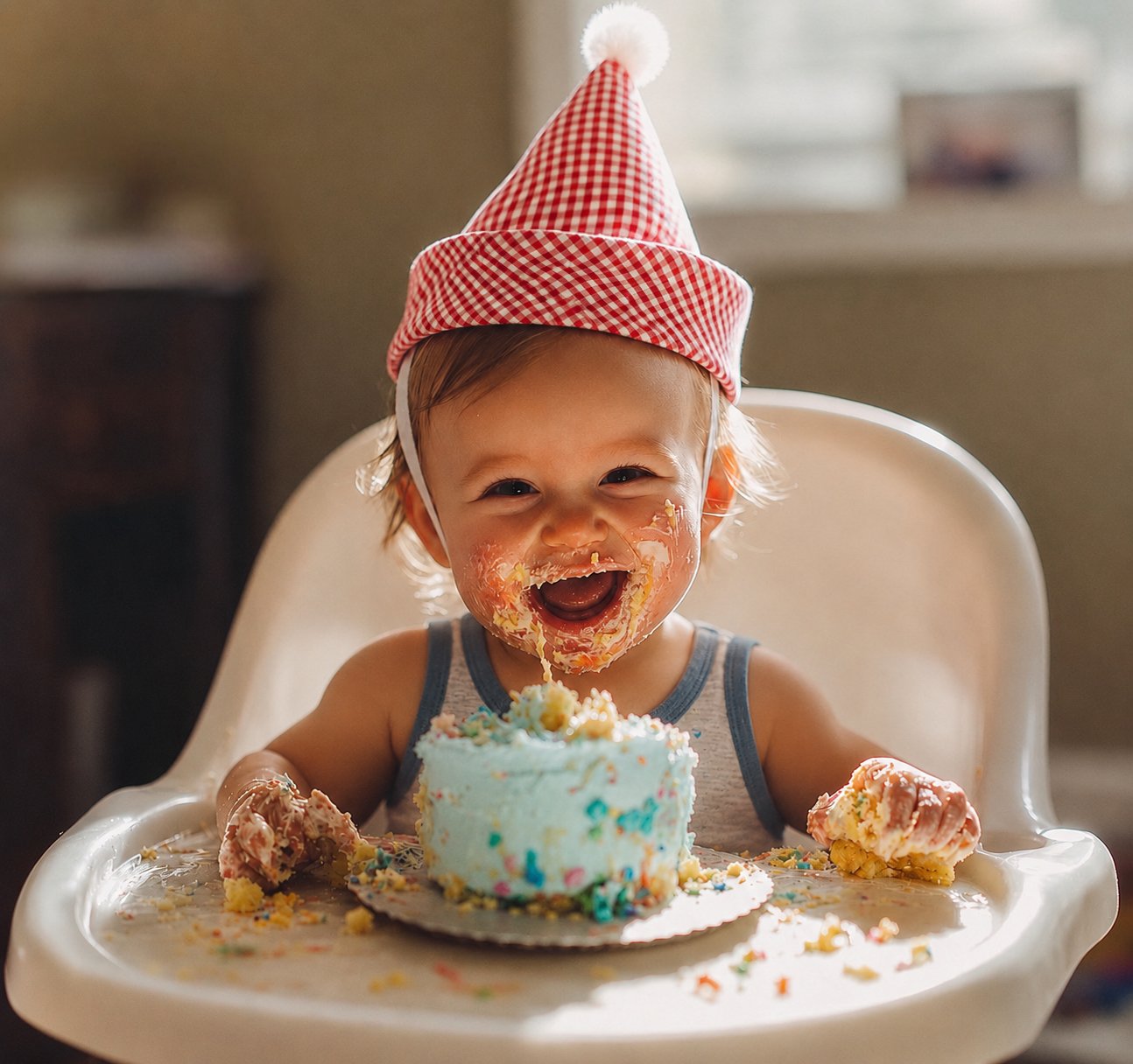Band of the Wild Gingham Party Hat