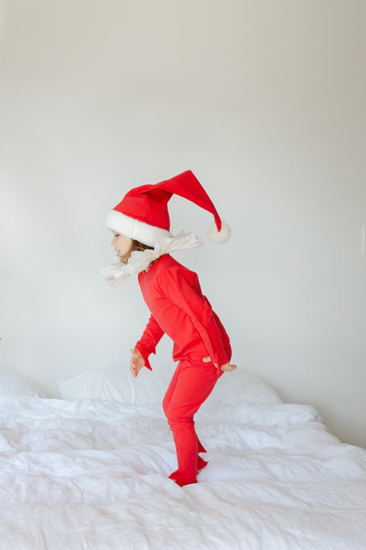 Band of the Wild Red Holiday Elf Pajama Costume, Santa Costume