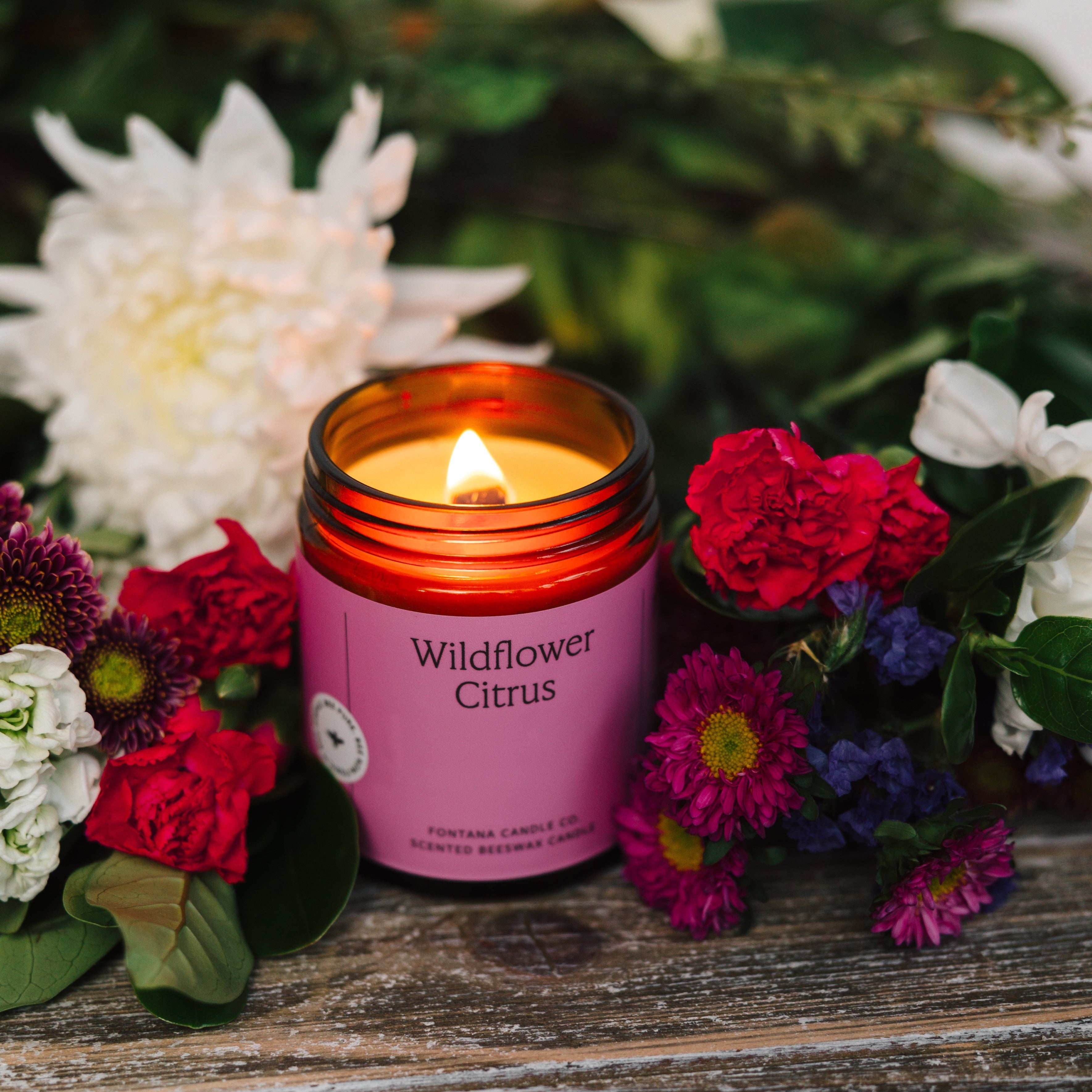 Fontana Candle Co Wildflower Citrus Jar Candle