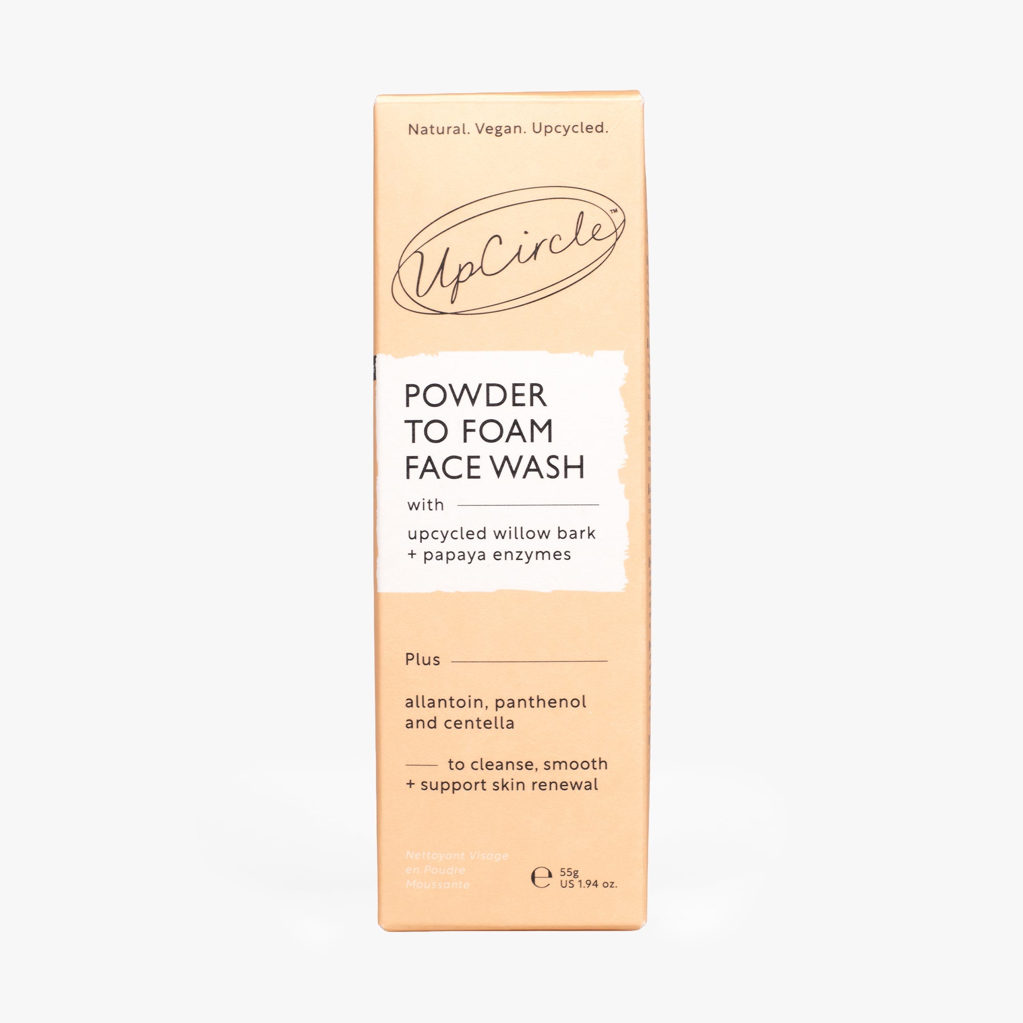 UpCircle Powder To Foam Face Wash with Willow Bark + Papaya Enzymes