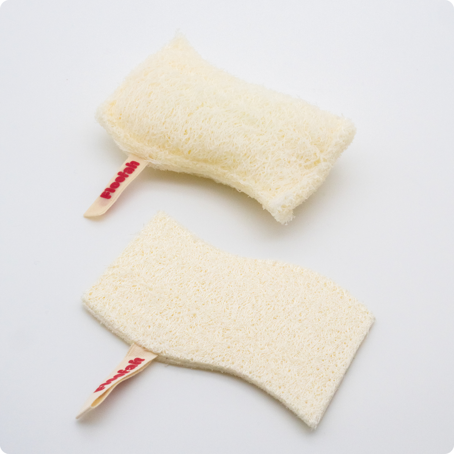 Floofah Luffa Fiber Kitchen Sponge - 2 pack of 5 sponges (10 total)