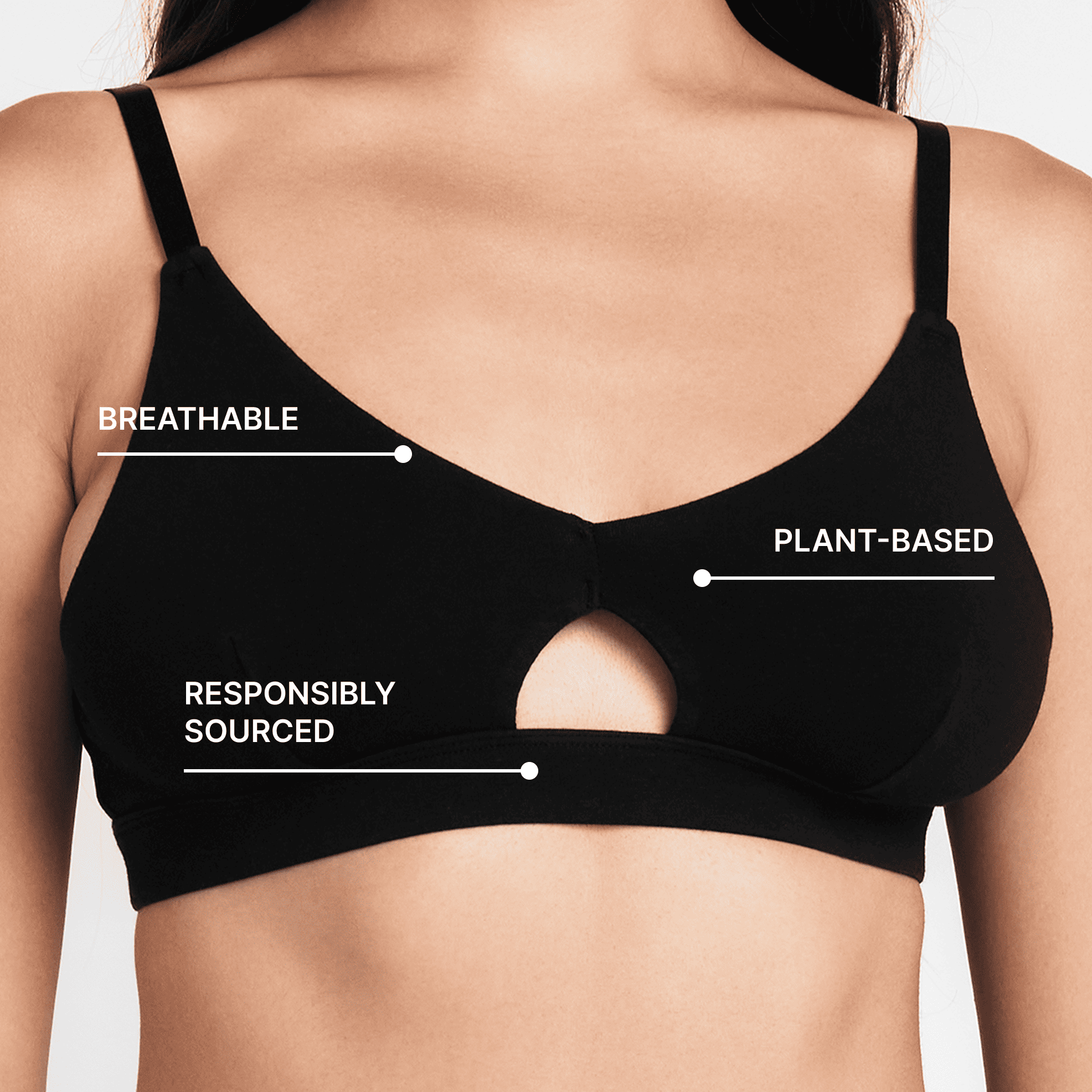 Net Positive Keyhole Bralette