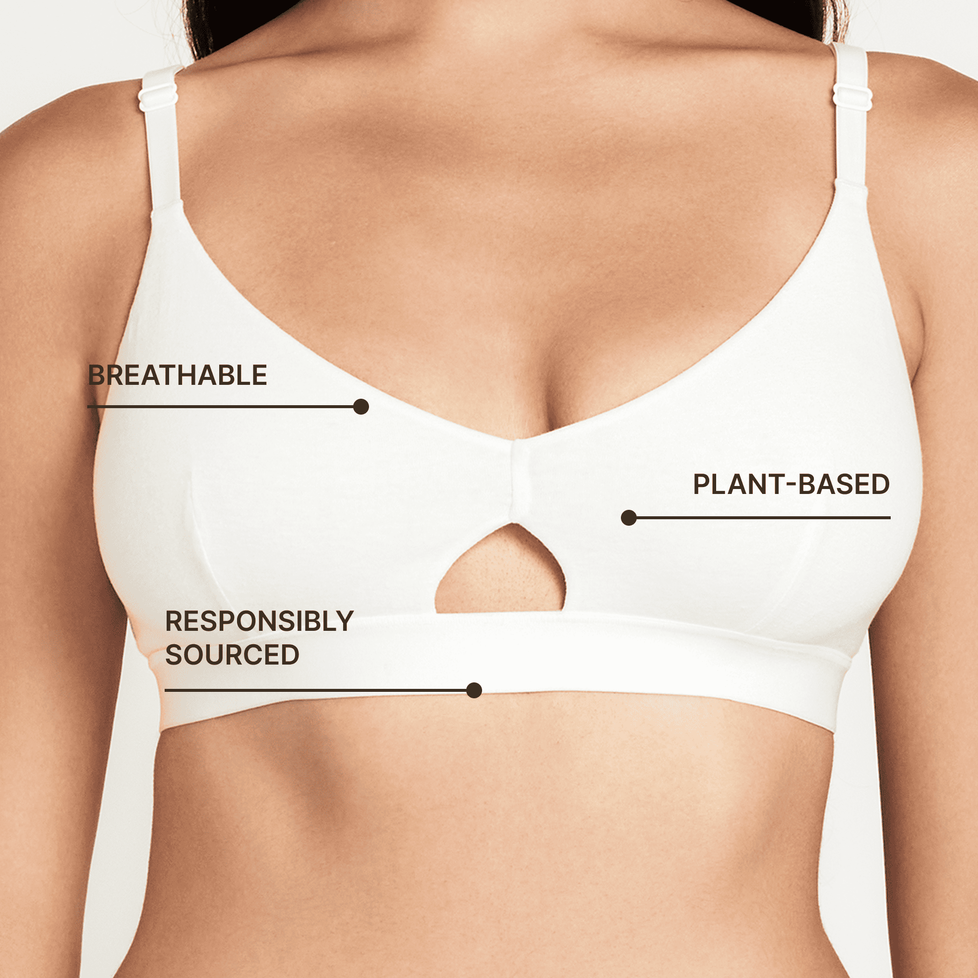 Net Positive Keyhole Bralette