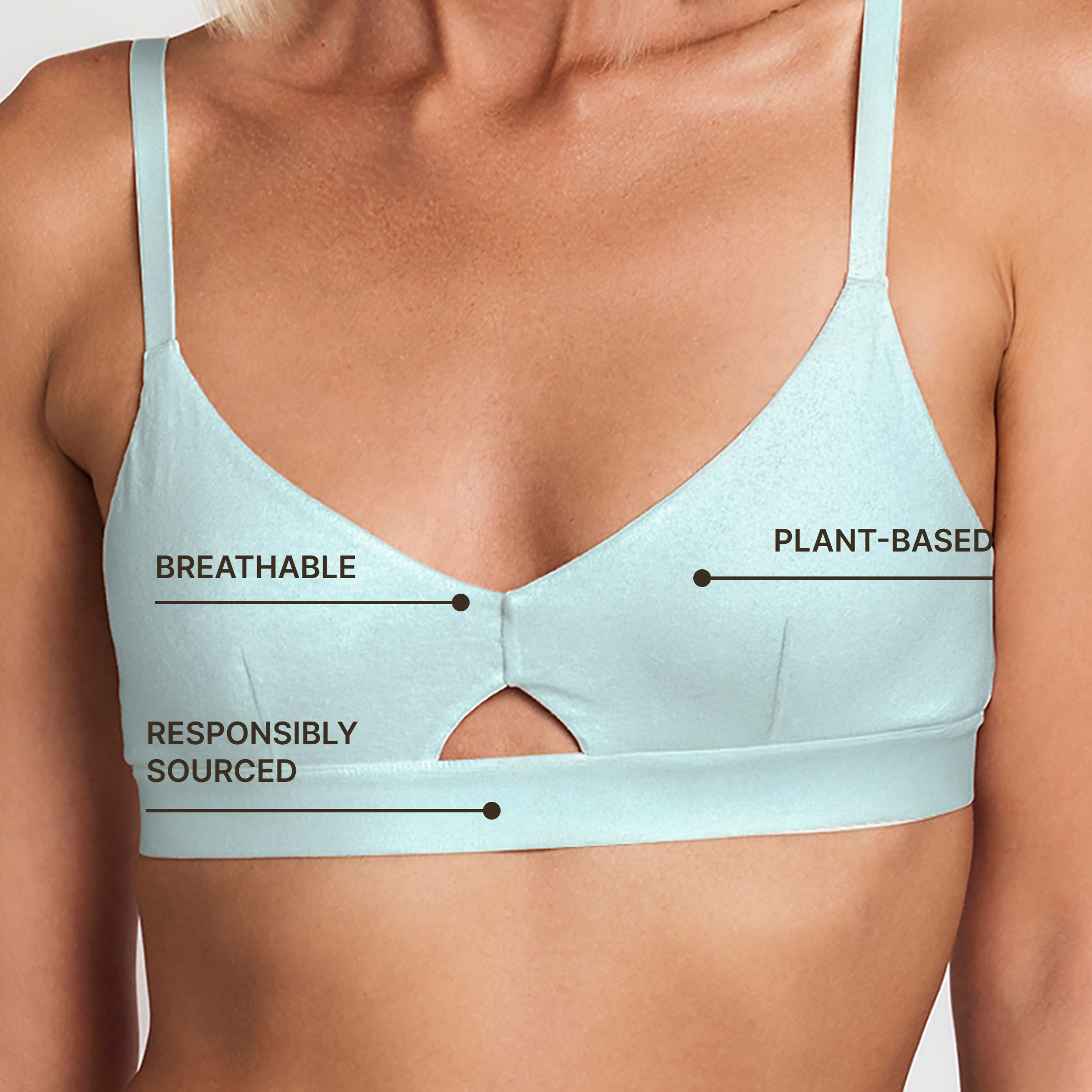 Net Positive Keyhole Bra