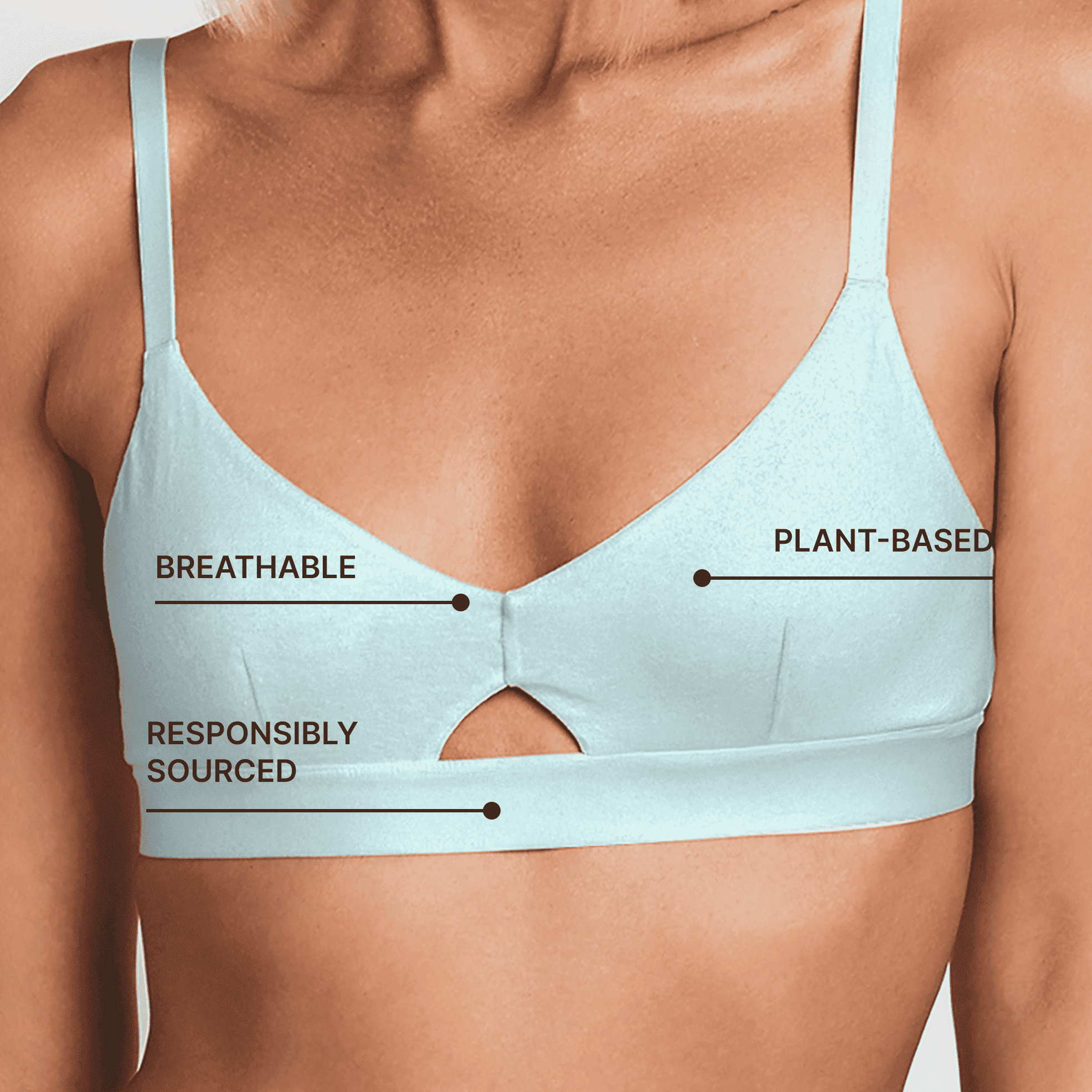 Net Positive Keyhole Bralette
