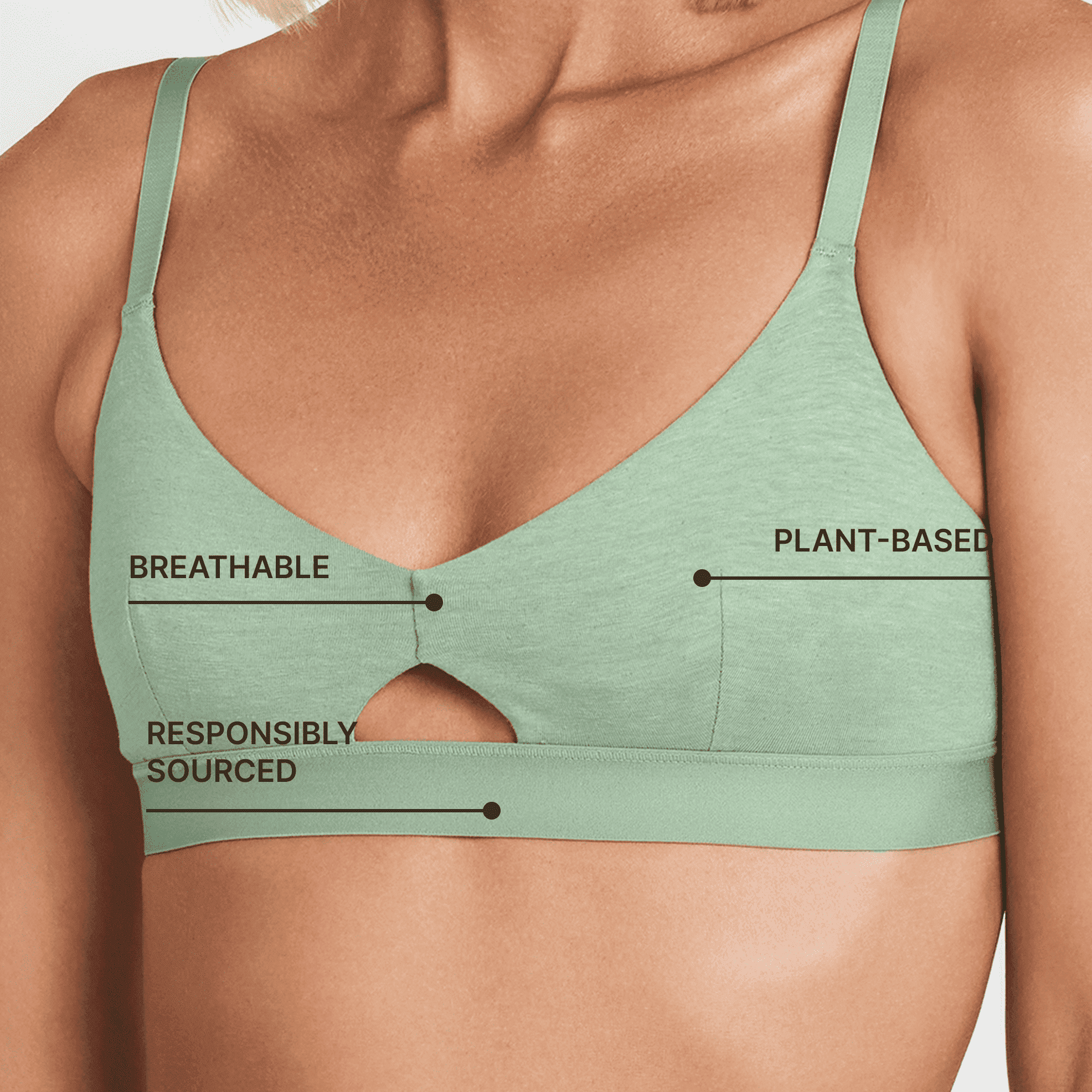 Net Positive Keyhole Bralette