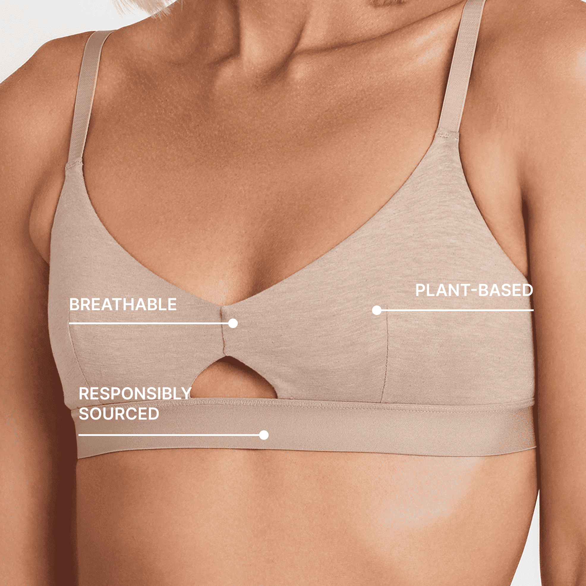 Net Positive Keyhole Bralette